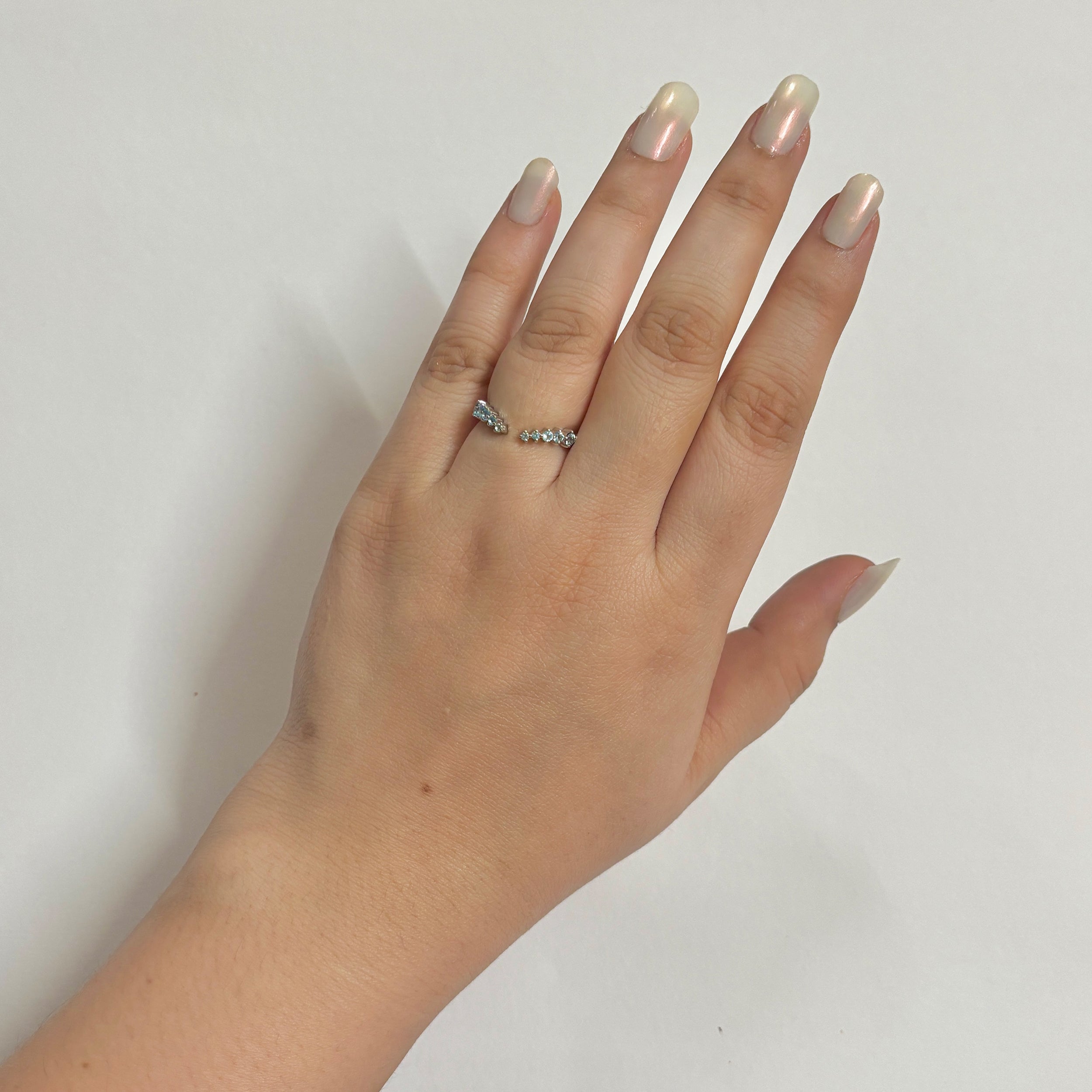 Blue Topaz Ring-(BTZ-RR-327.)