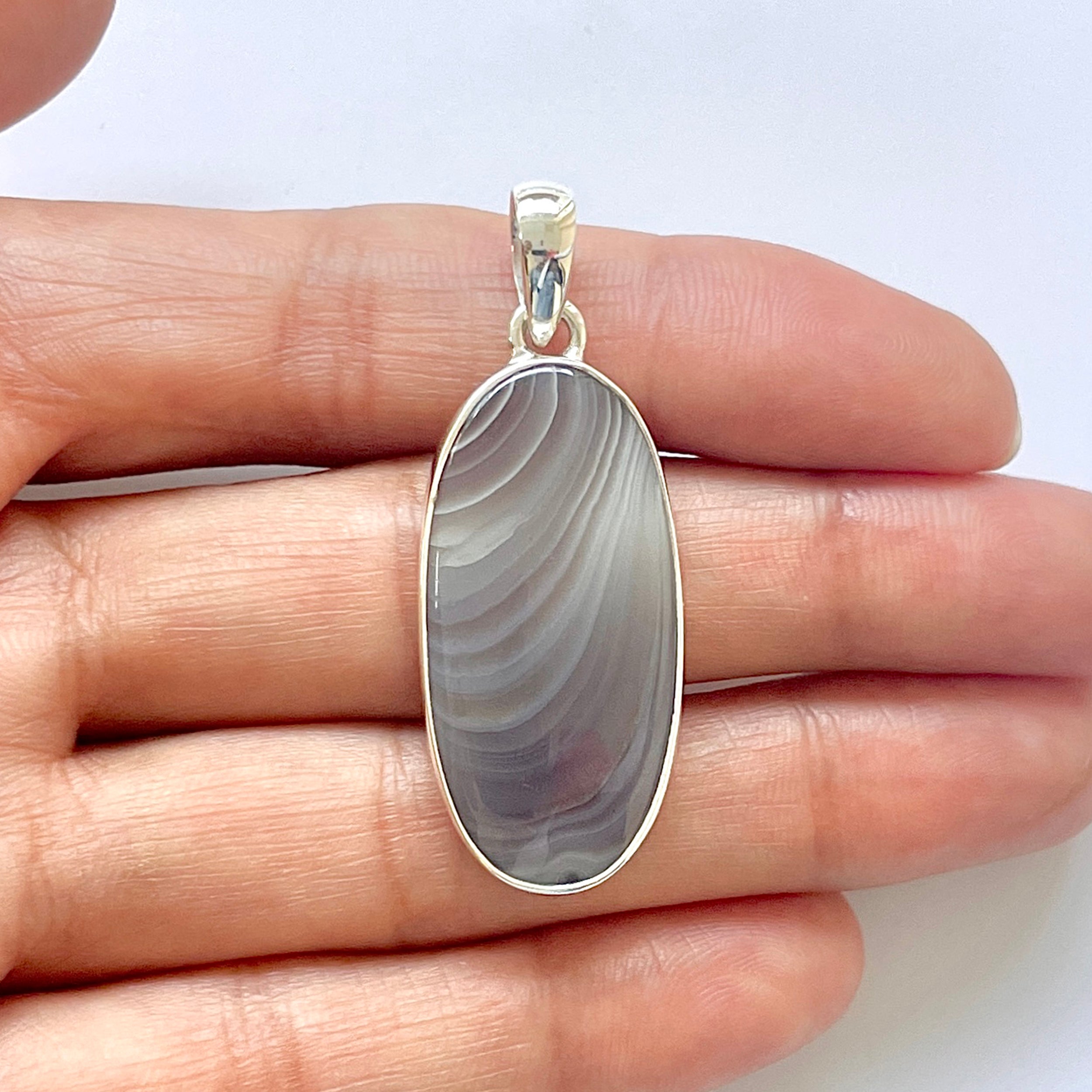Botswana Agate Pendant-(BWA-1-15)
