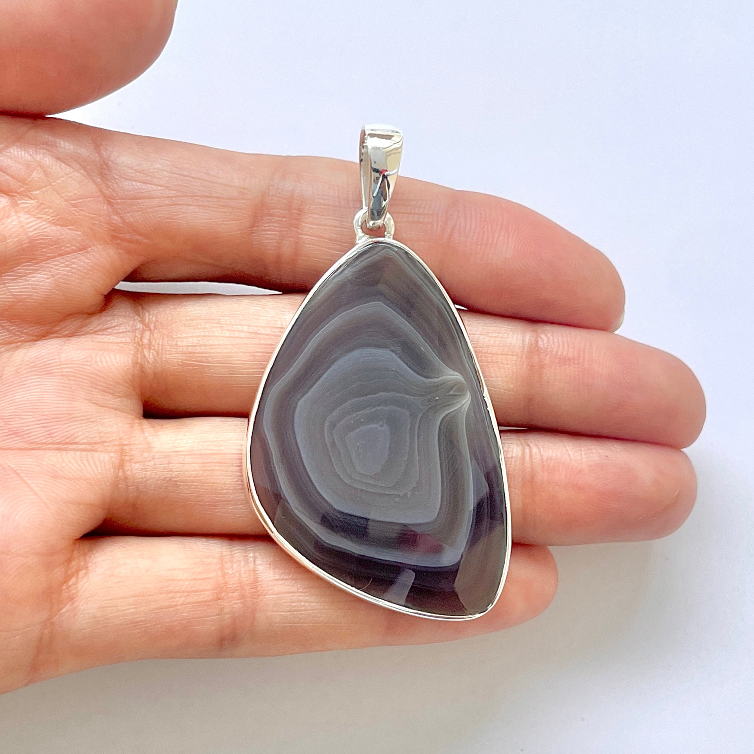 Botswana Agate Pendant-(BWA-1-18)