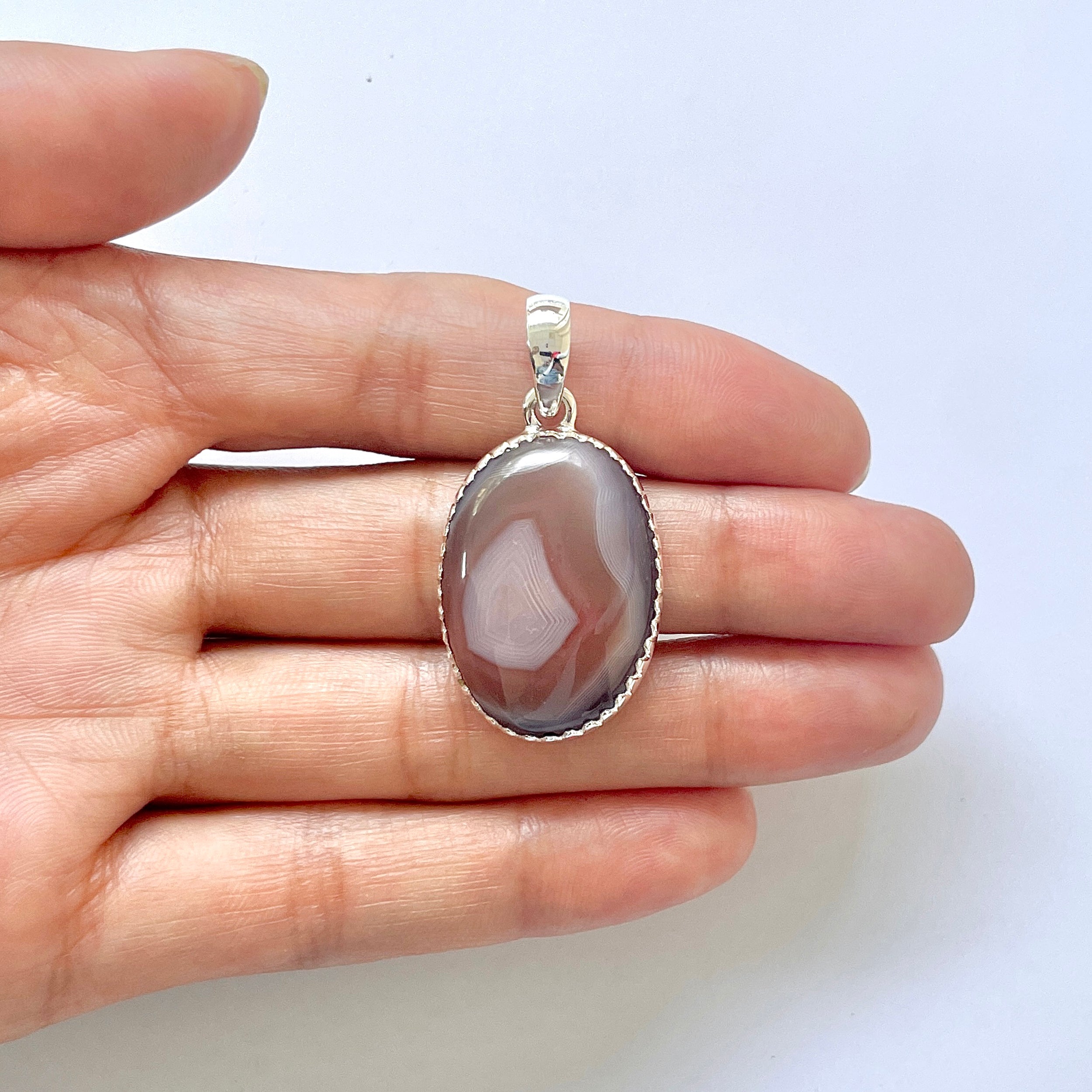 Botswana Agate Pendant-(BWA-1-22)