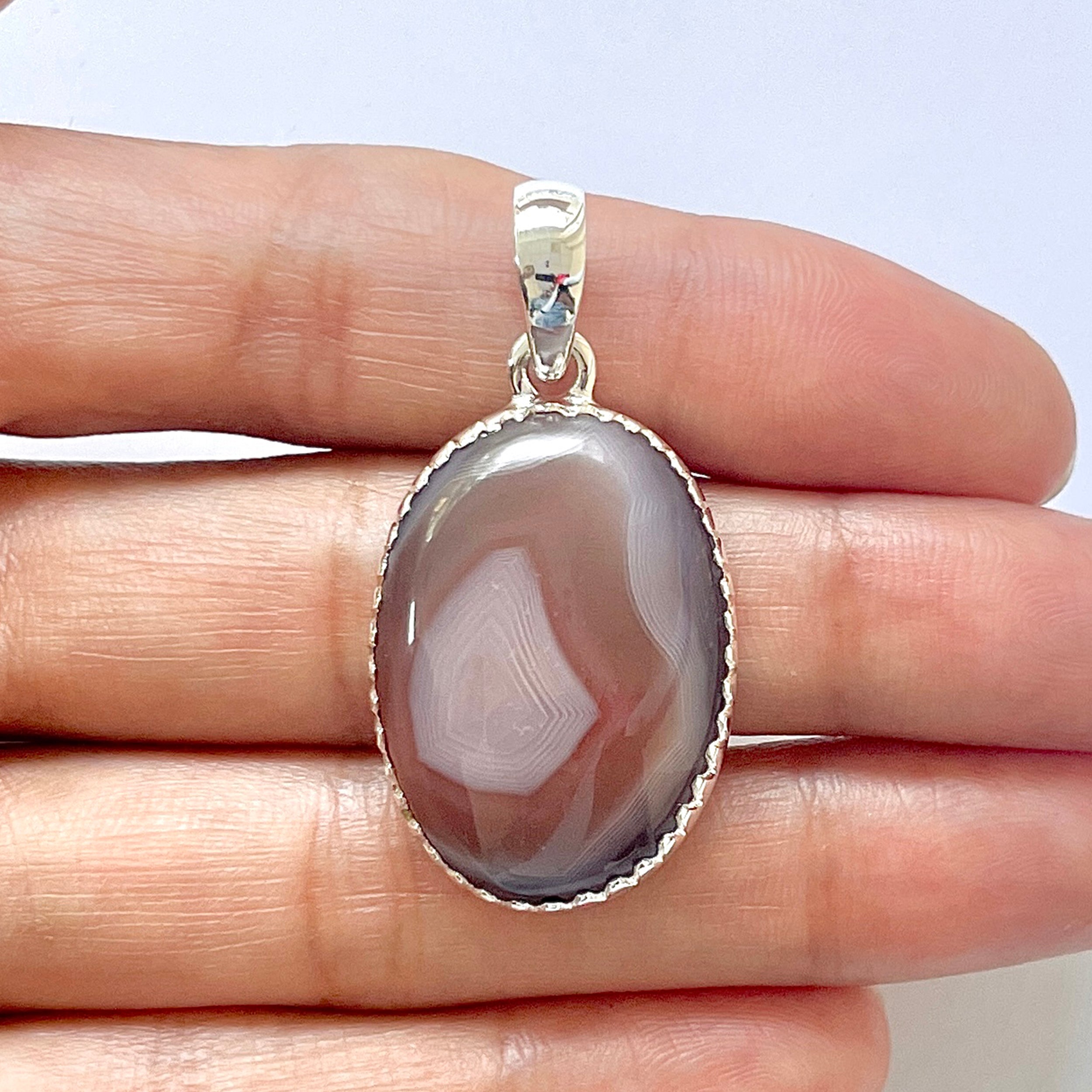 Botswana Agate Pendant-(BWA-1-22)