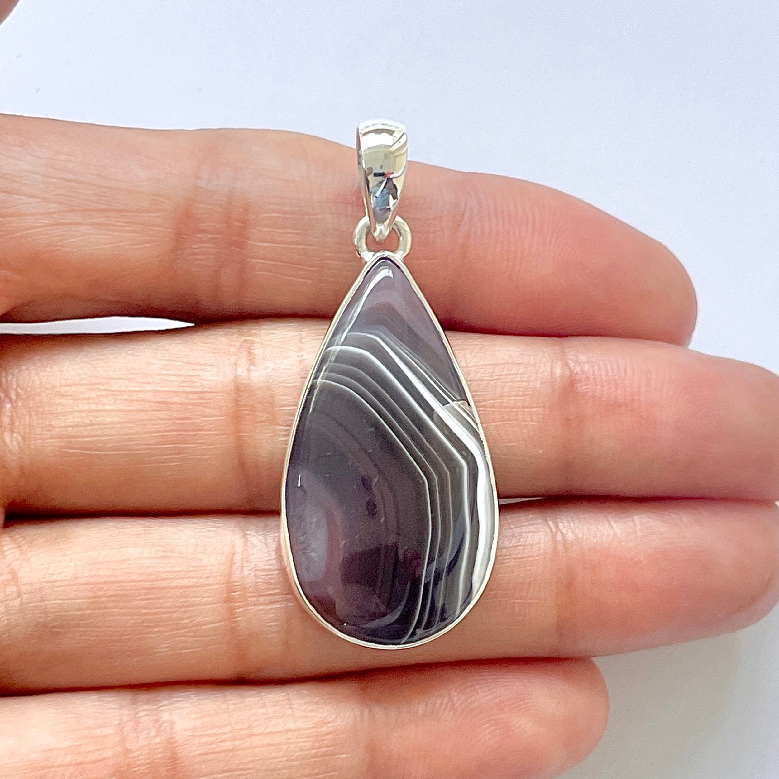 Botswana Agate Pendant-(BWA-1-26)