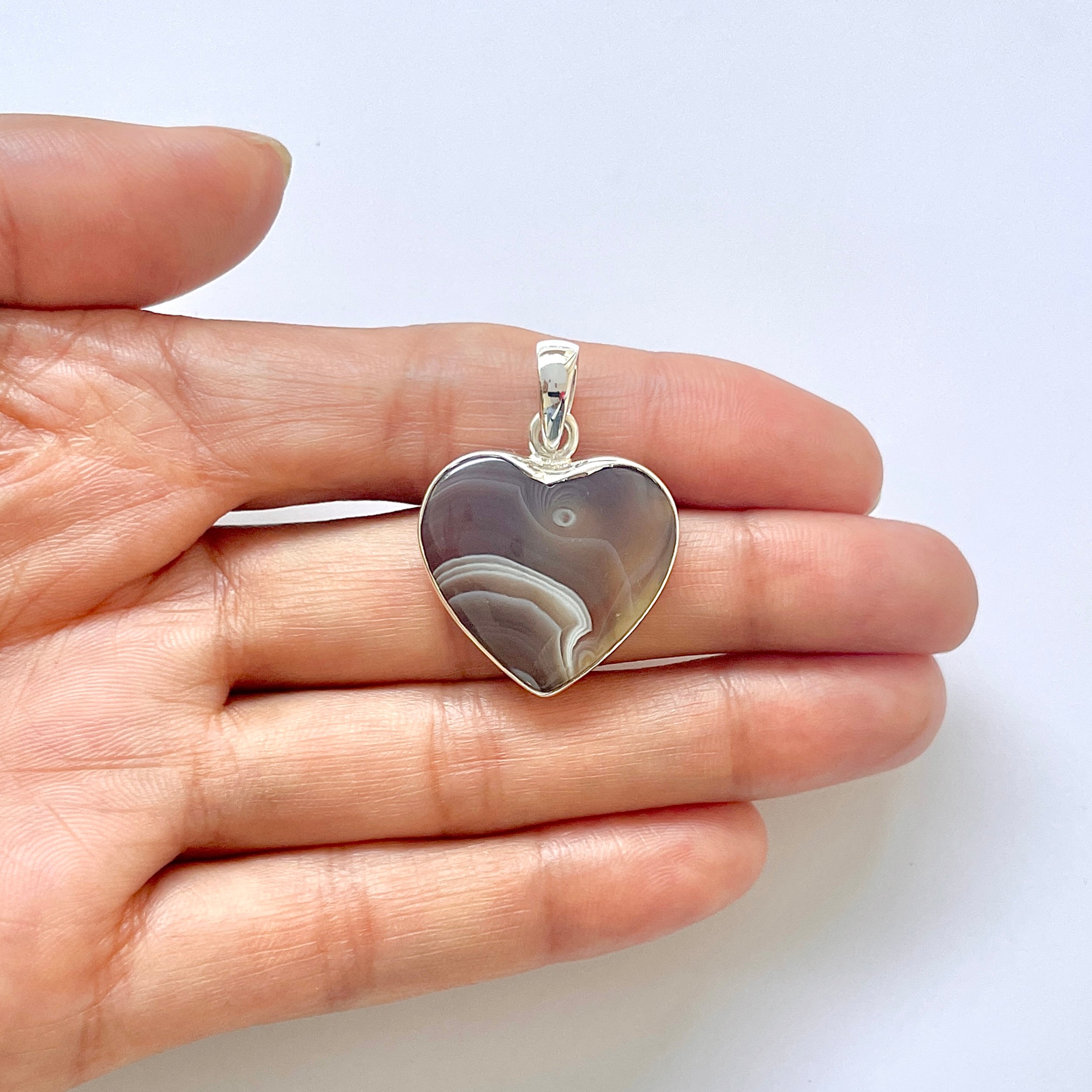 Botswana Agate Pendant-(BWA-1-27)