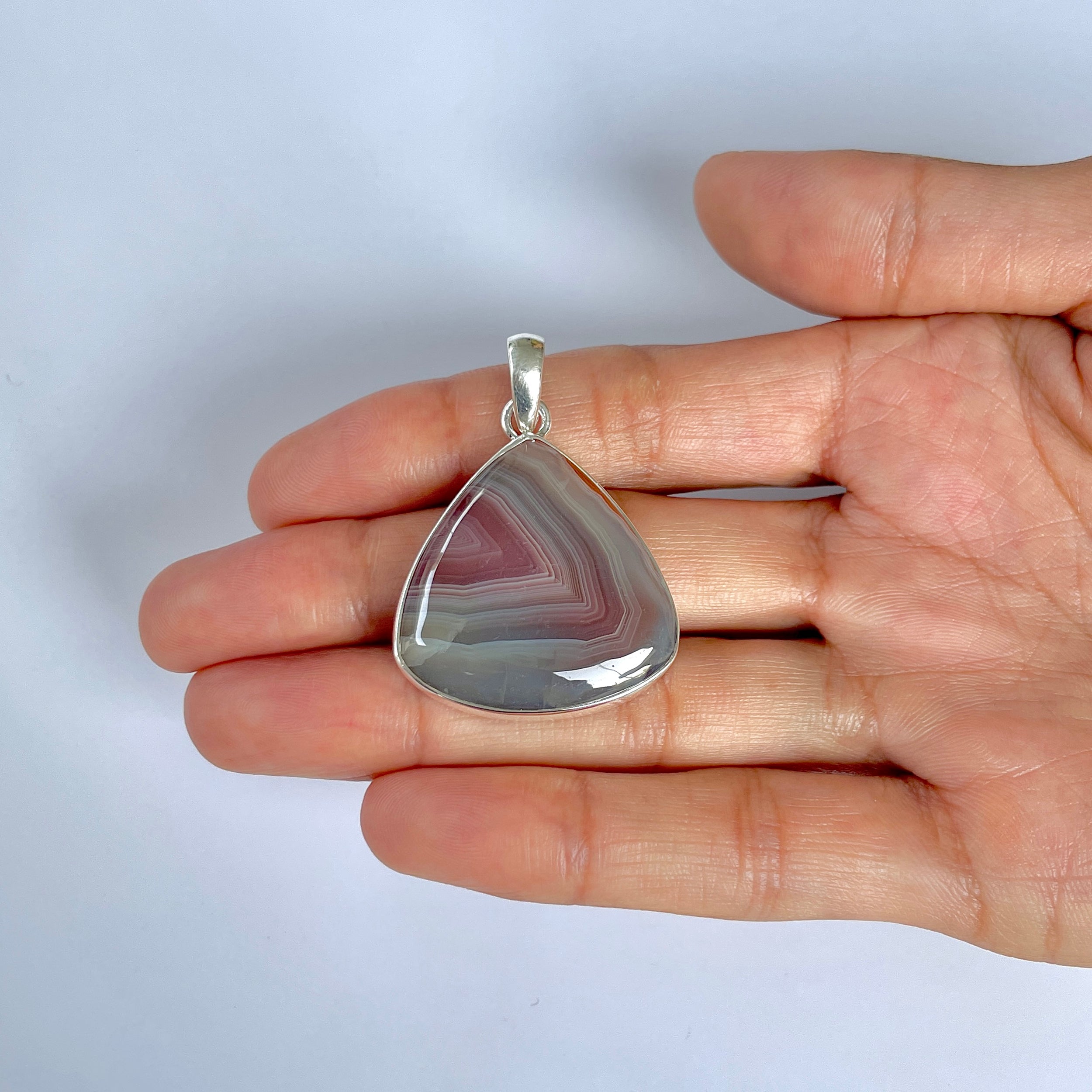 Botswana Agate Pendant-(BWA-1-37)