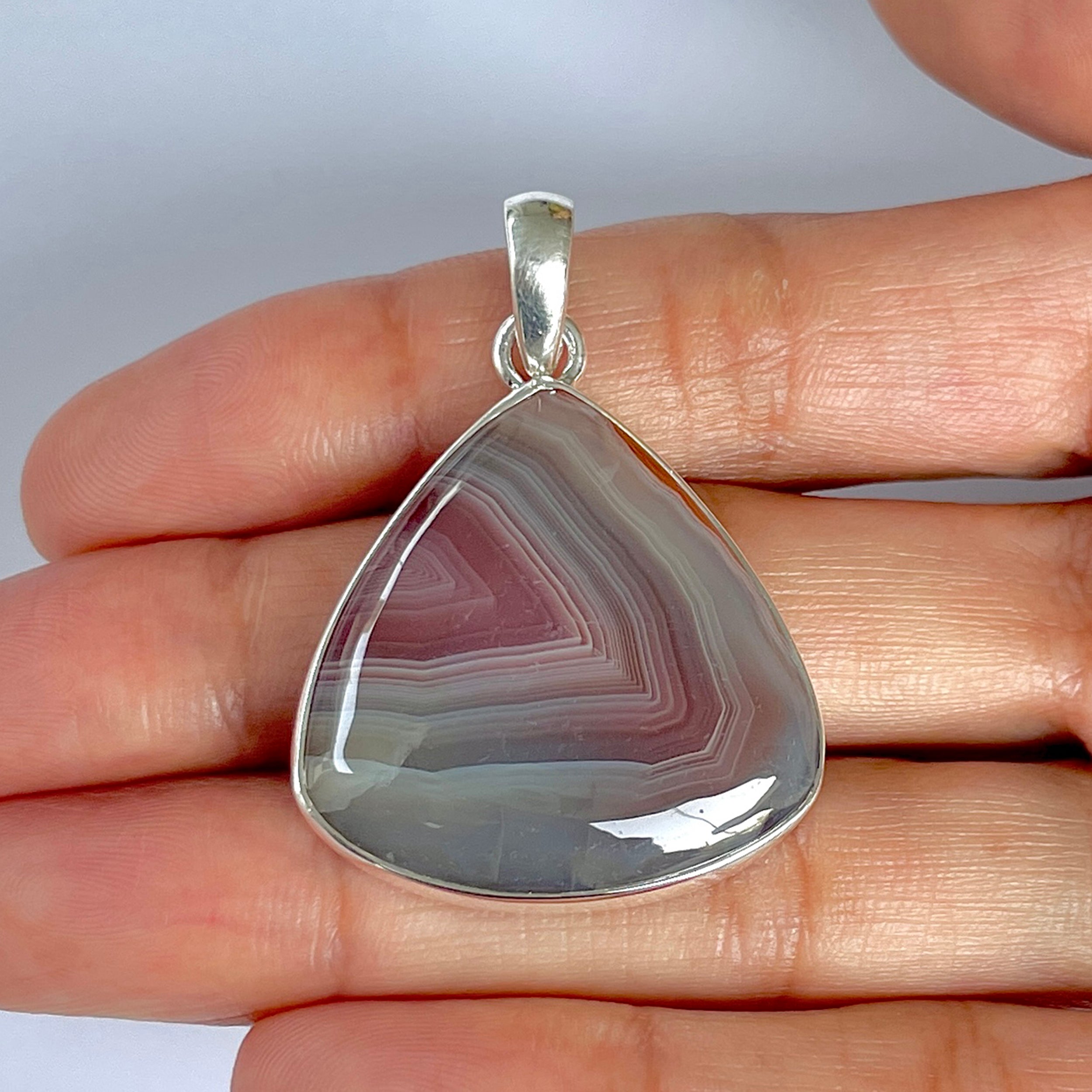 Botswana Agate Pendant-(BWA-1-37)