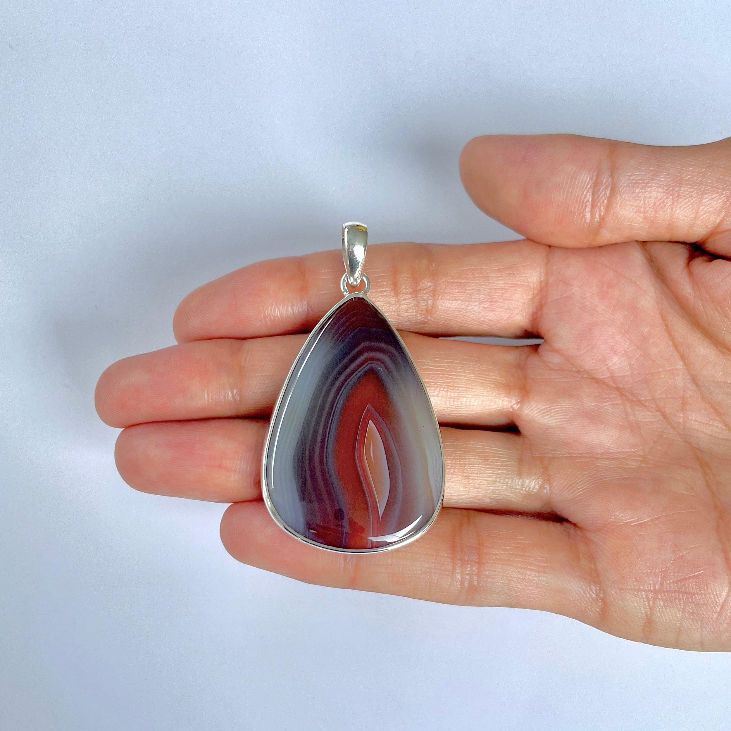 Botswana Agate Pendant-(BWA-1-38)