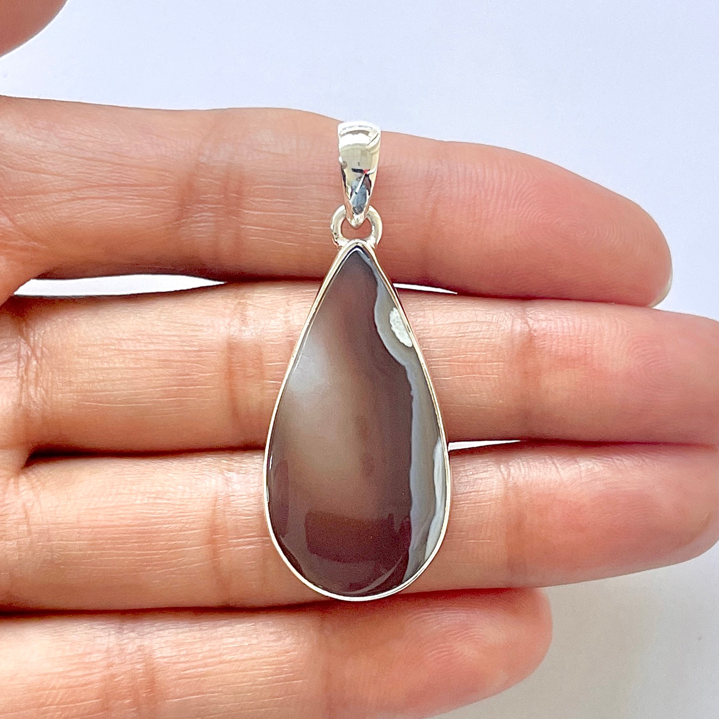 Botswana Agate Pendant-(BWA-1-4)