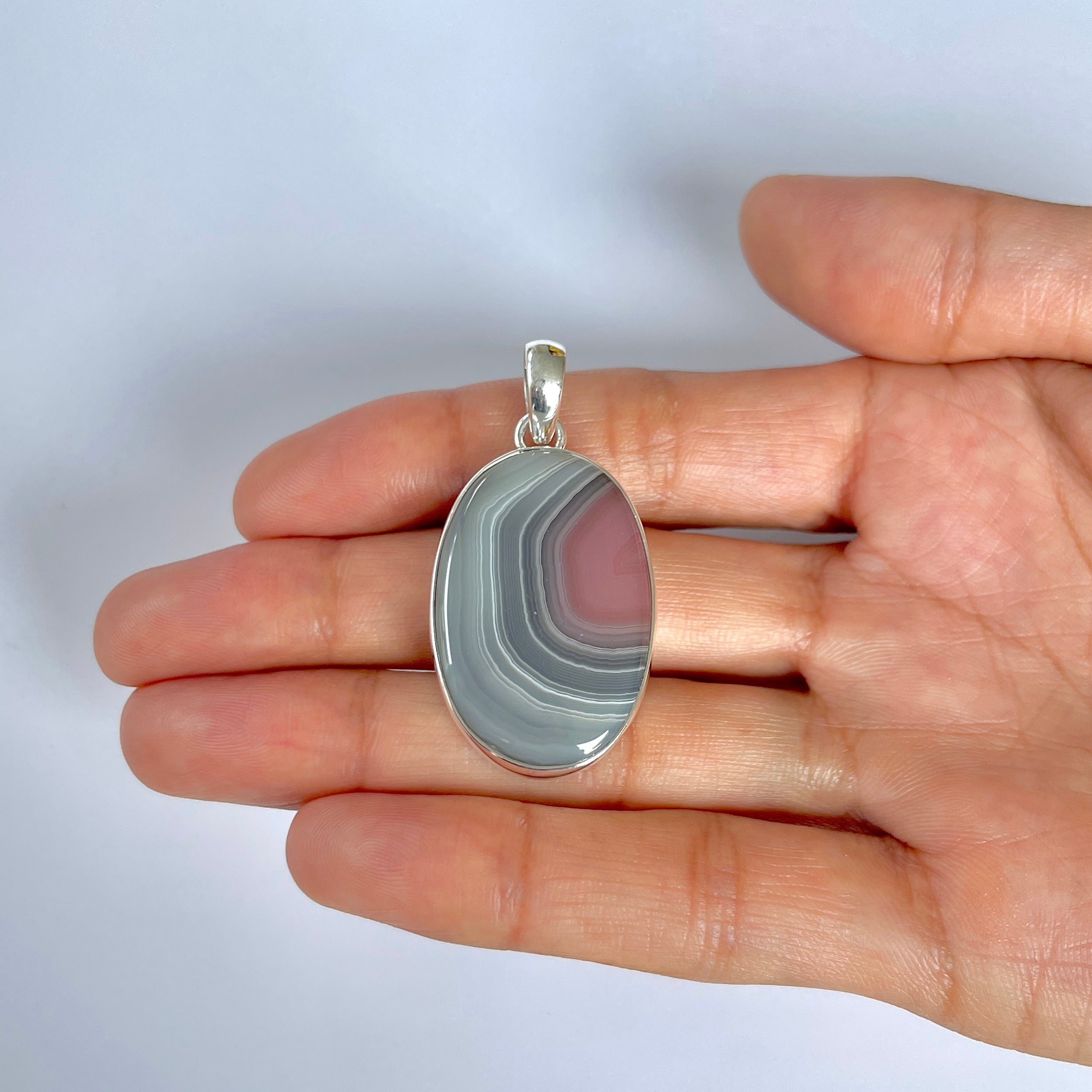 Botswana Agate Pendant-(BWA-1-40)
