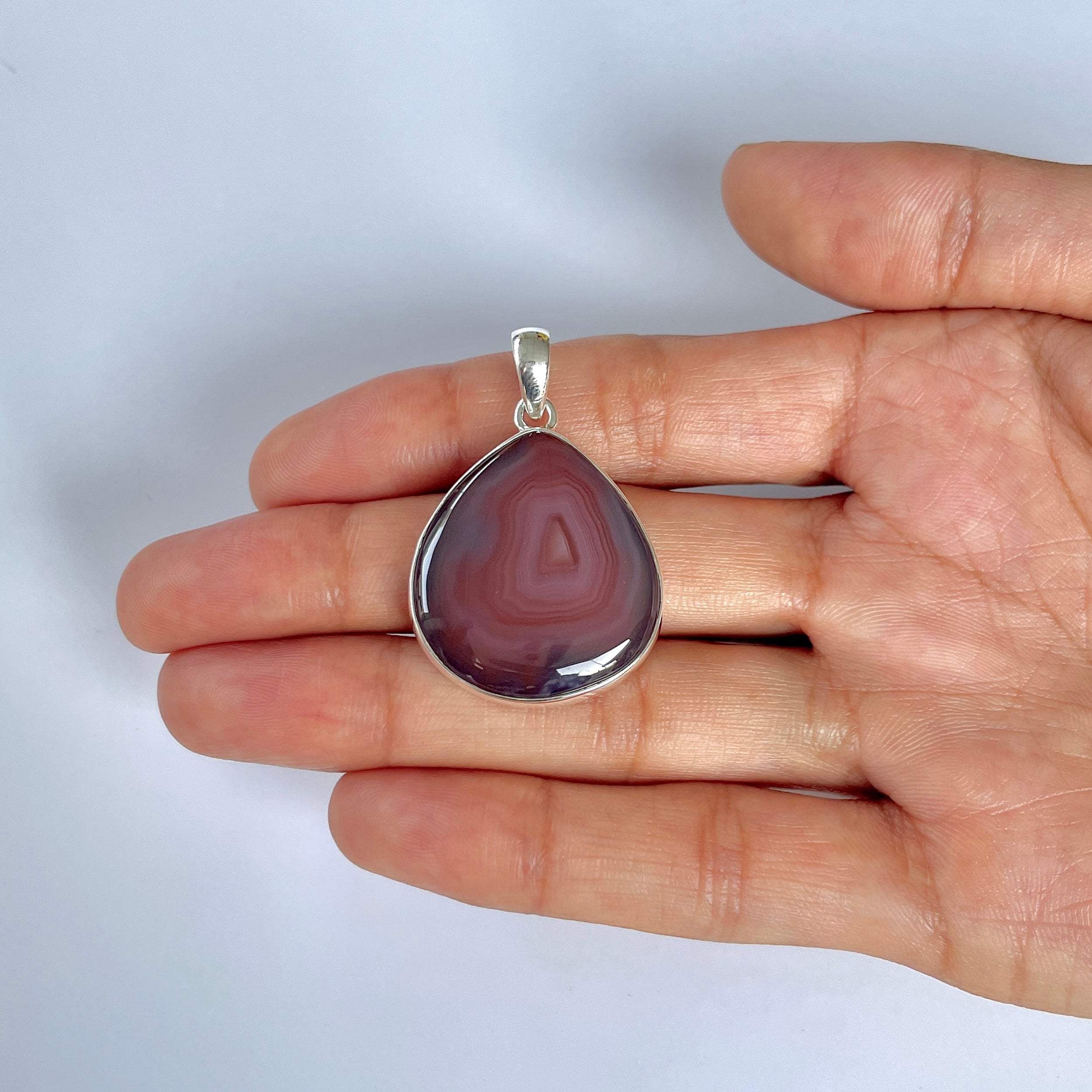 Botswana Agate Pendant-(BWA-1-43)