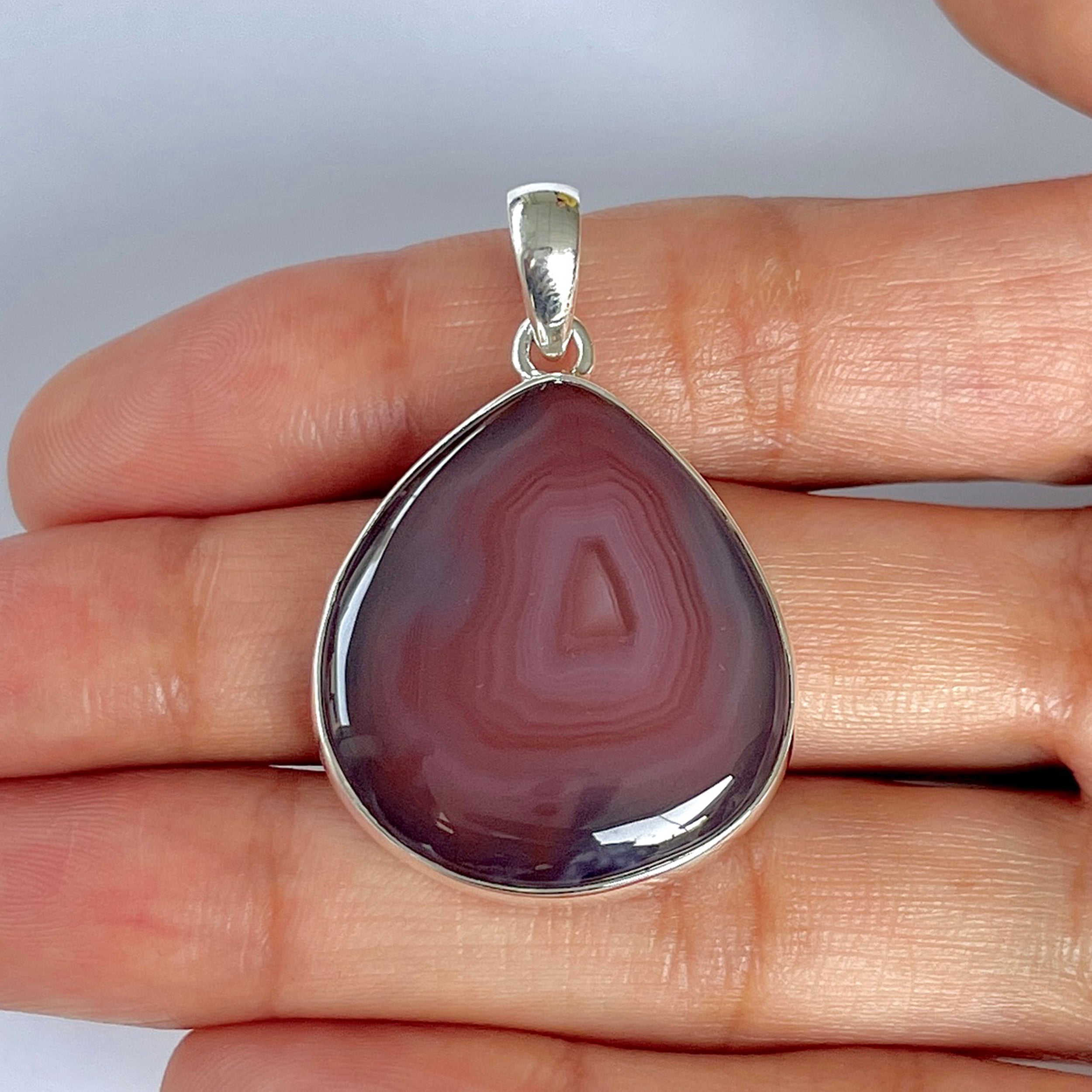 Botswana Agate Pendant-(BWA-1-43)