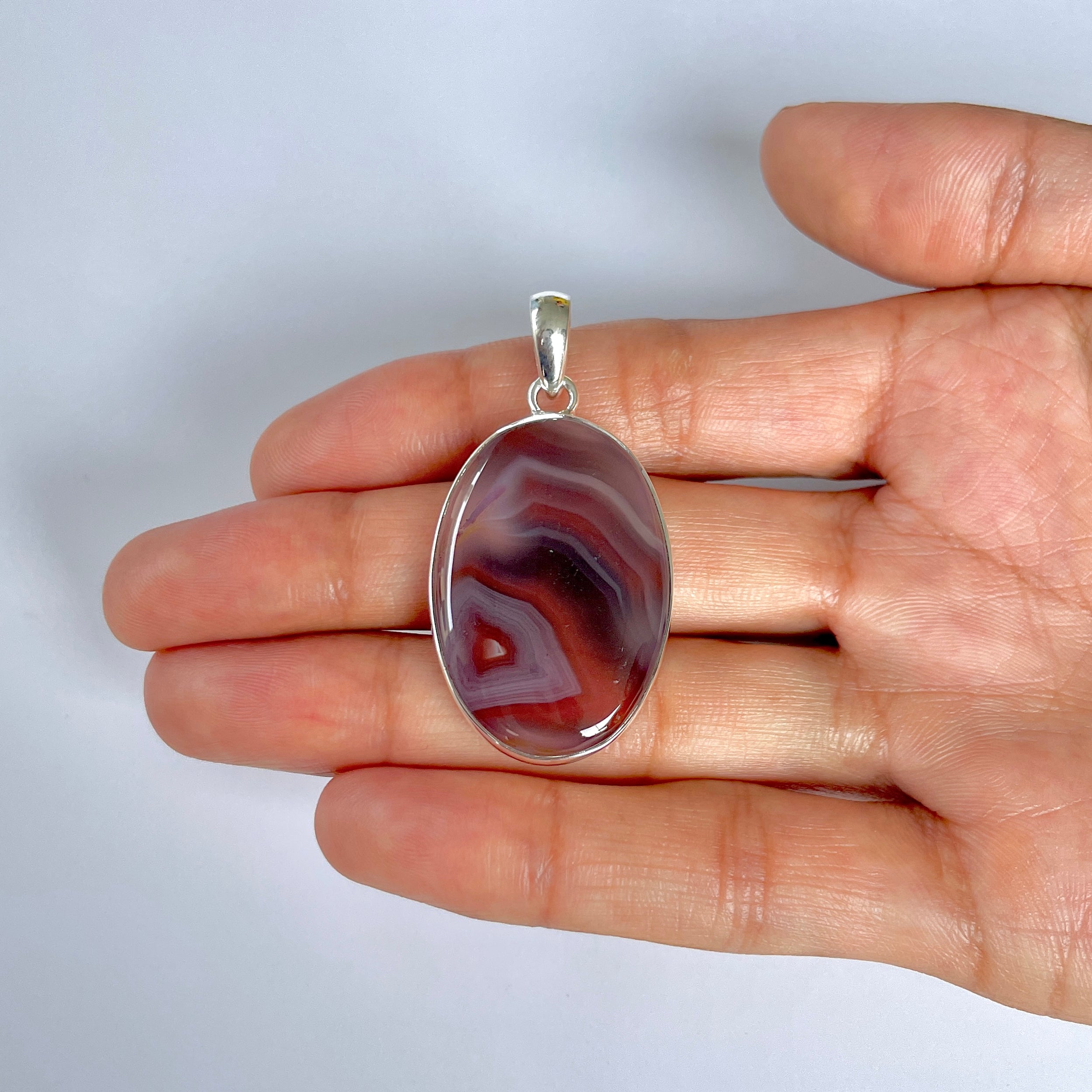 Botswana Agate Pendant-(BWA-1-44)