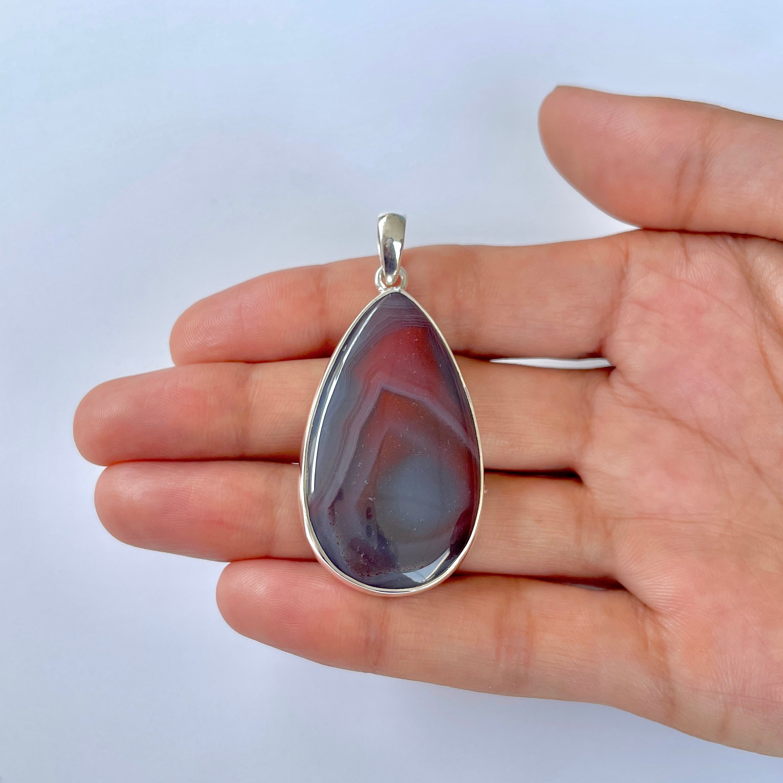 Botswana Agate Pendant-(BWA-1-55)
