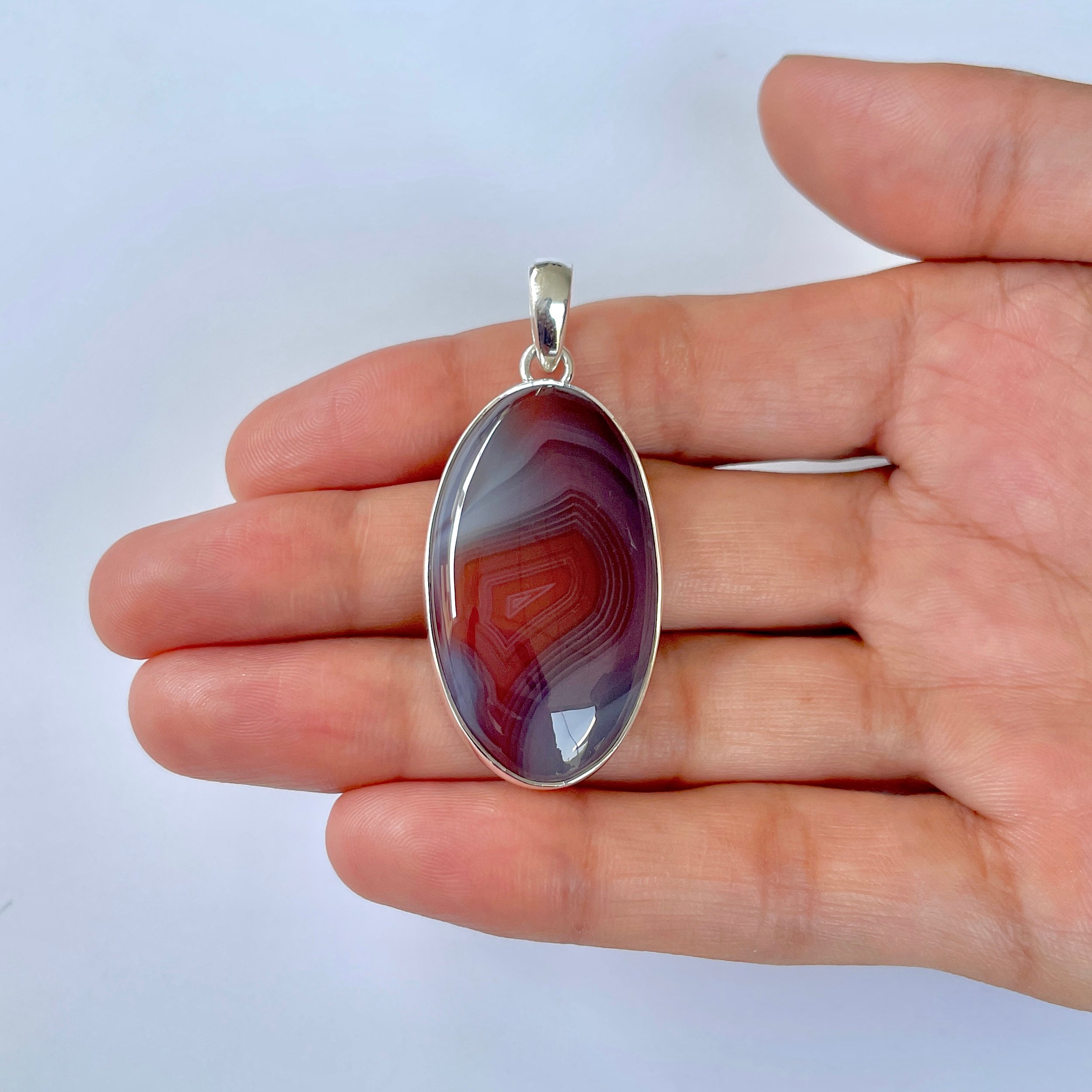 Botswana Agate Pendant-(BWA-1-56)
