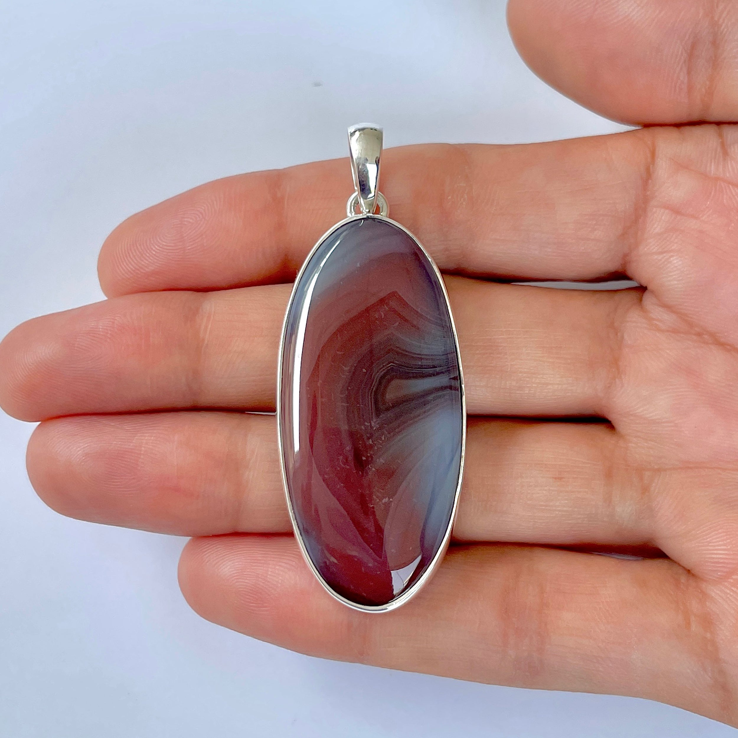 Botswana Agate Pendant-(BWA-1-59)