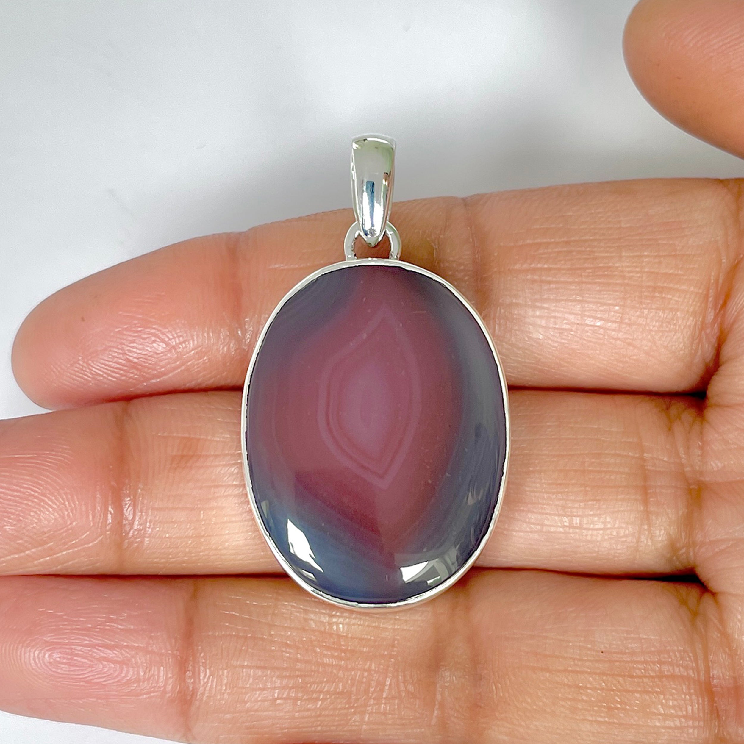 Botswana Agate Pendant-(BWA-1-63)