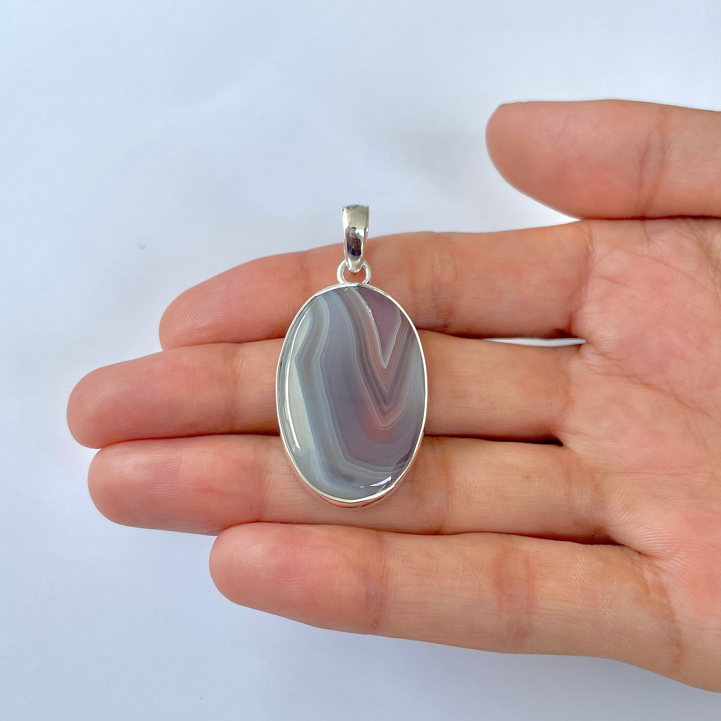 Botswana Agate Pendant-(BWA-1-78)