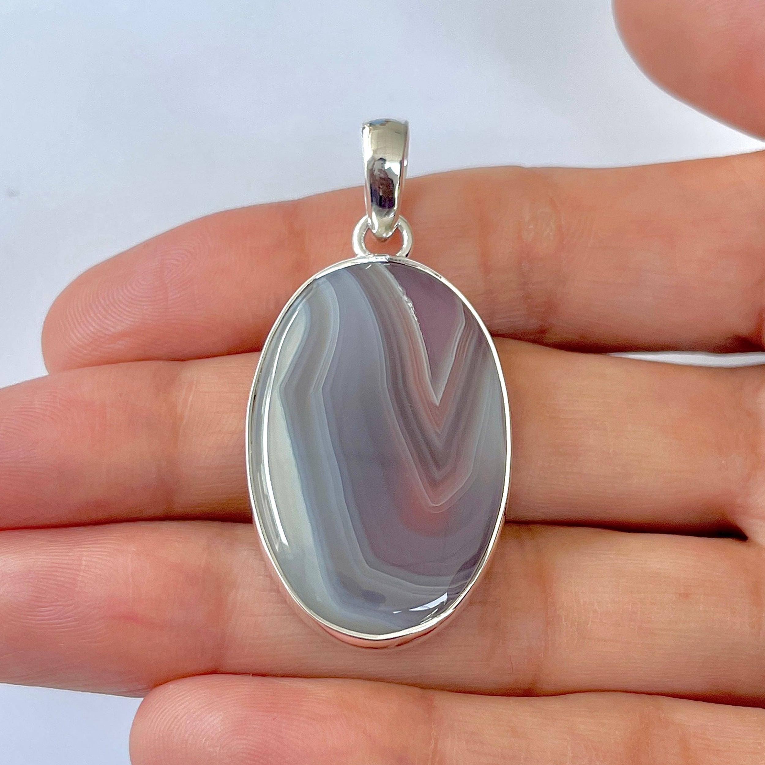 Botswana Agate Pendant-(BWA-1-78)
