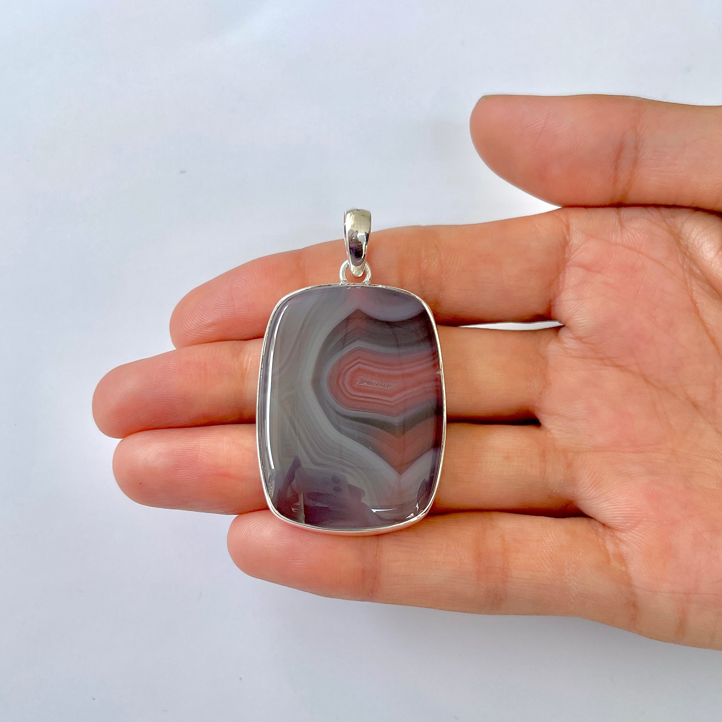 Botswana Agate Pendant-(BWA-1-84)
