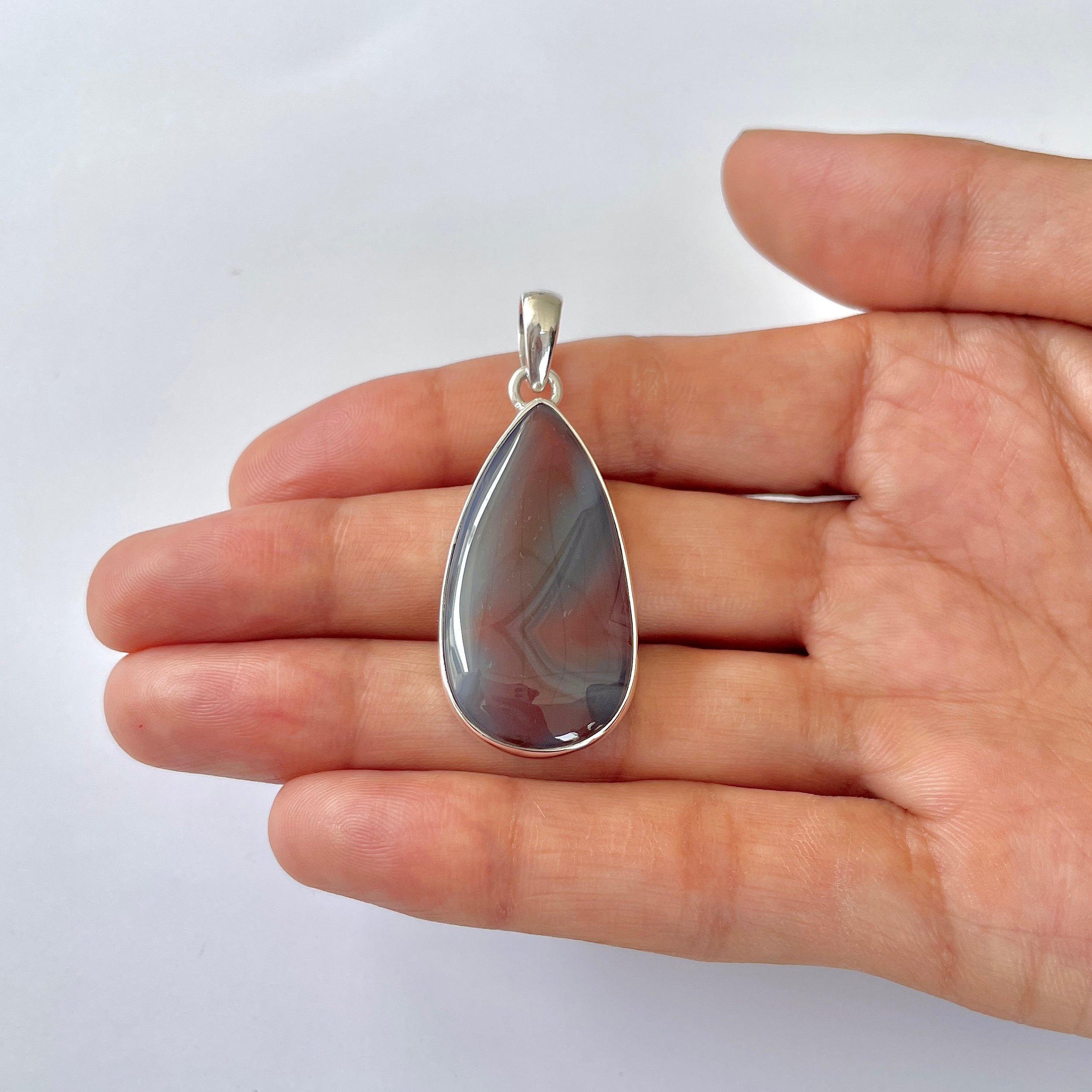 Botswana Agate Pendant-(BWA-1-90)