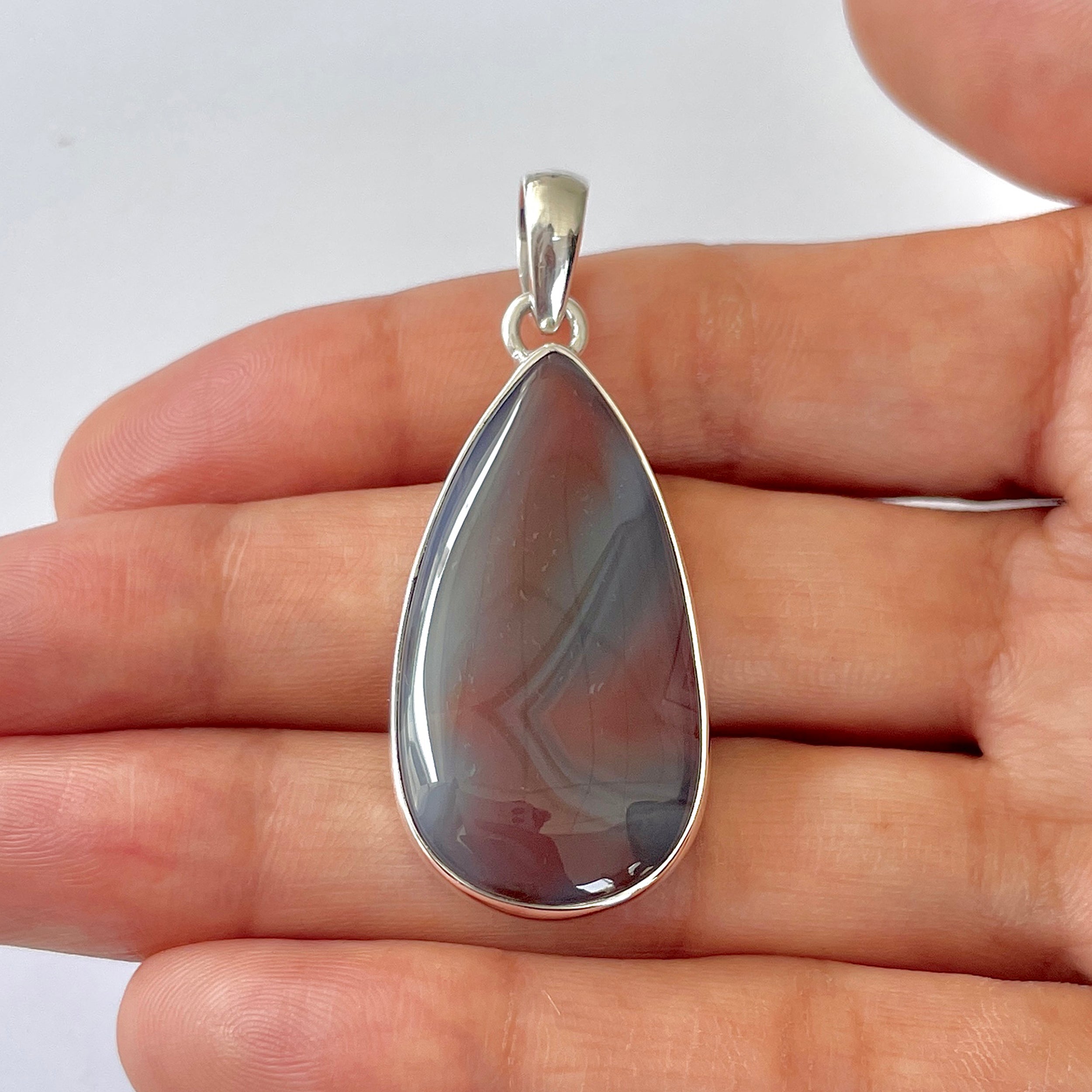 Botswana Agate Pendant-(BWA-1-90)