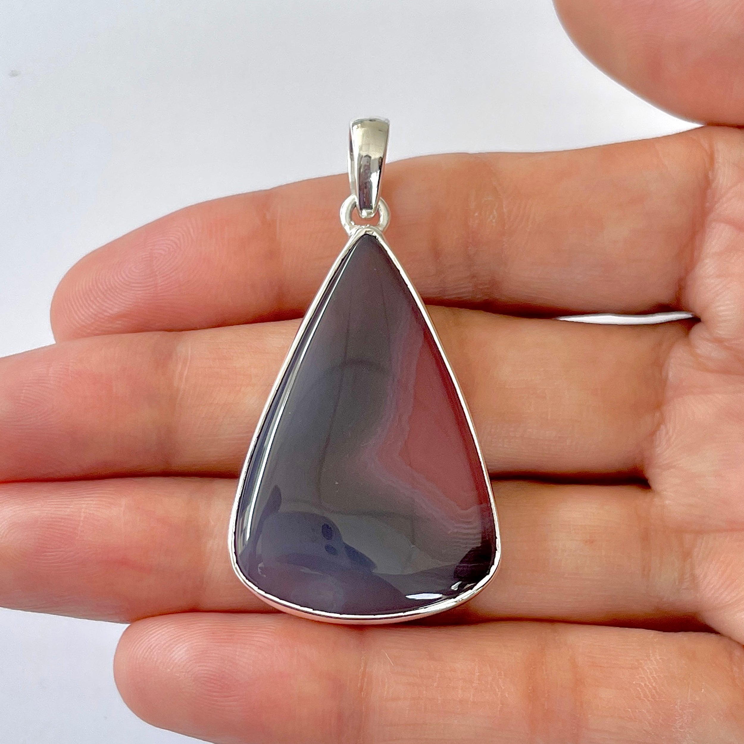 Botswana Agate Pendant-(BWA-1-91)