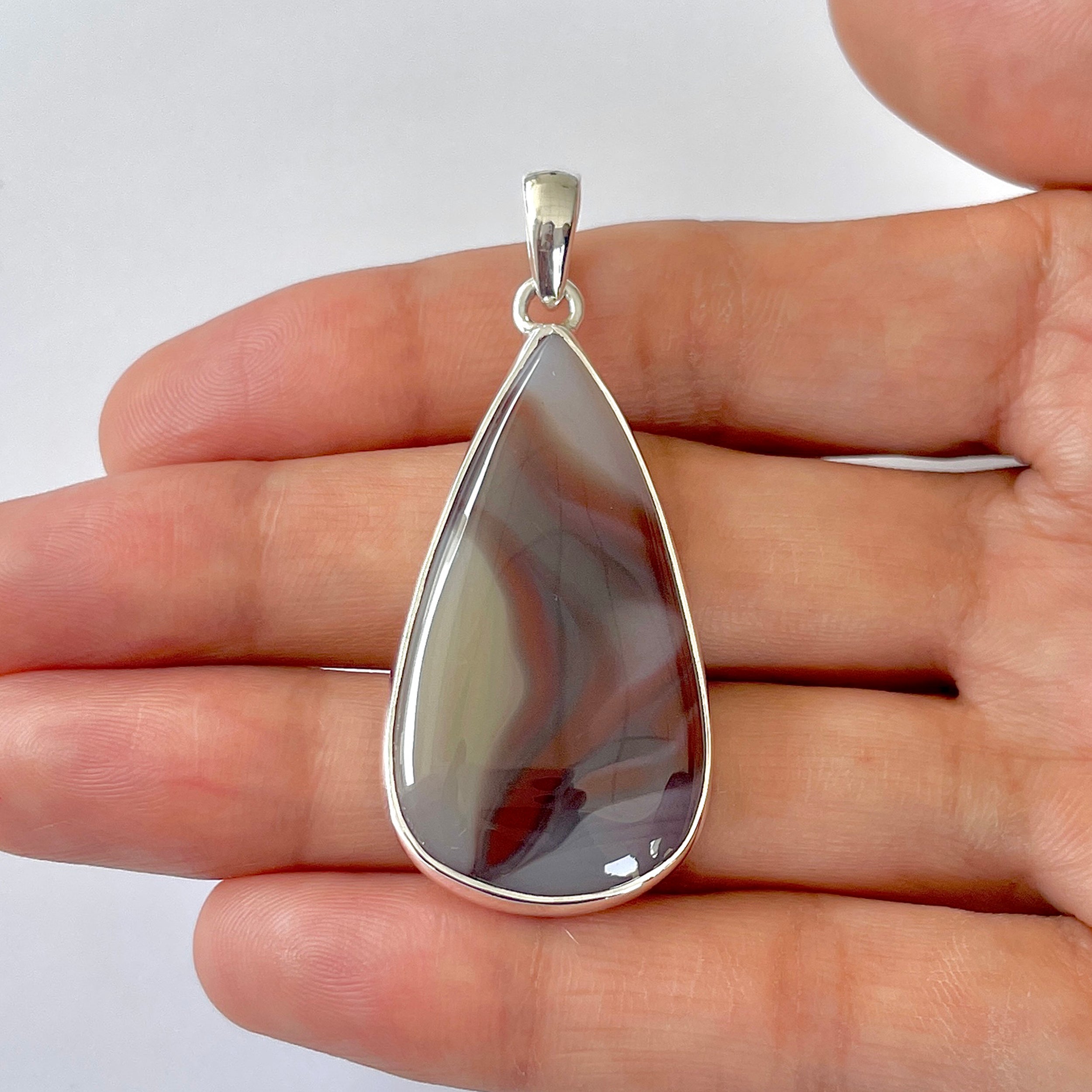 Botswana Agate Pendant-(BWA-1-92)