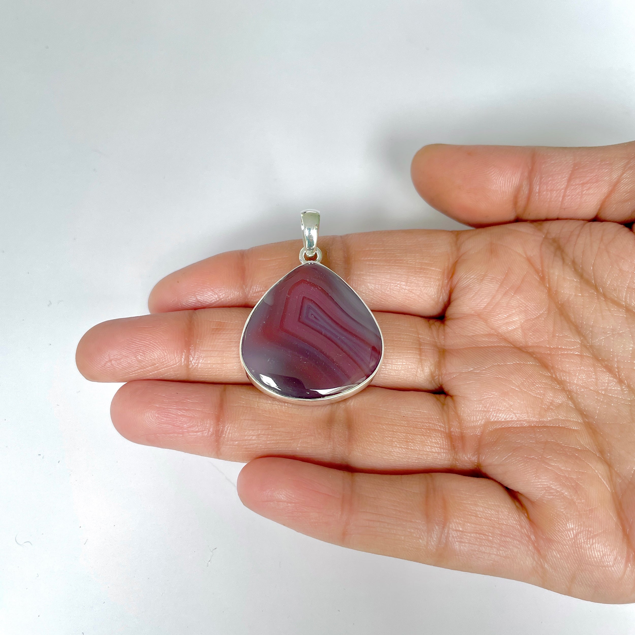 Botswana Agate Pendant-(BWA-1-98)