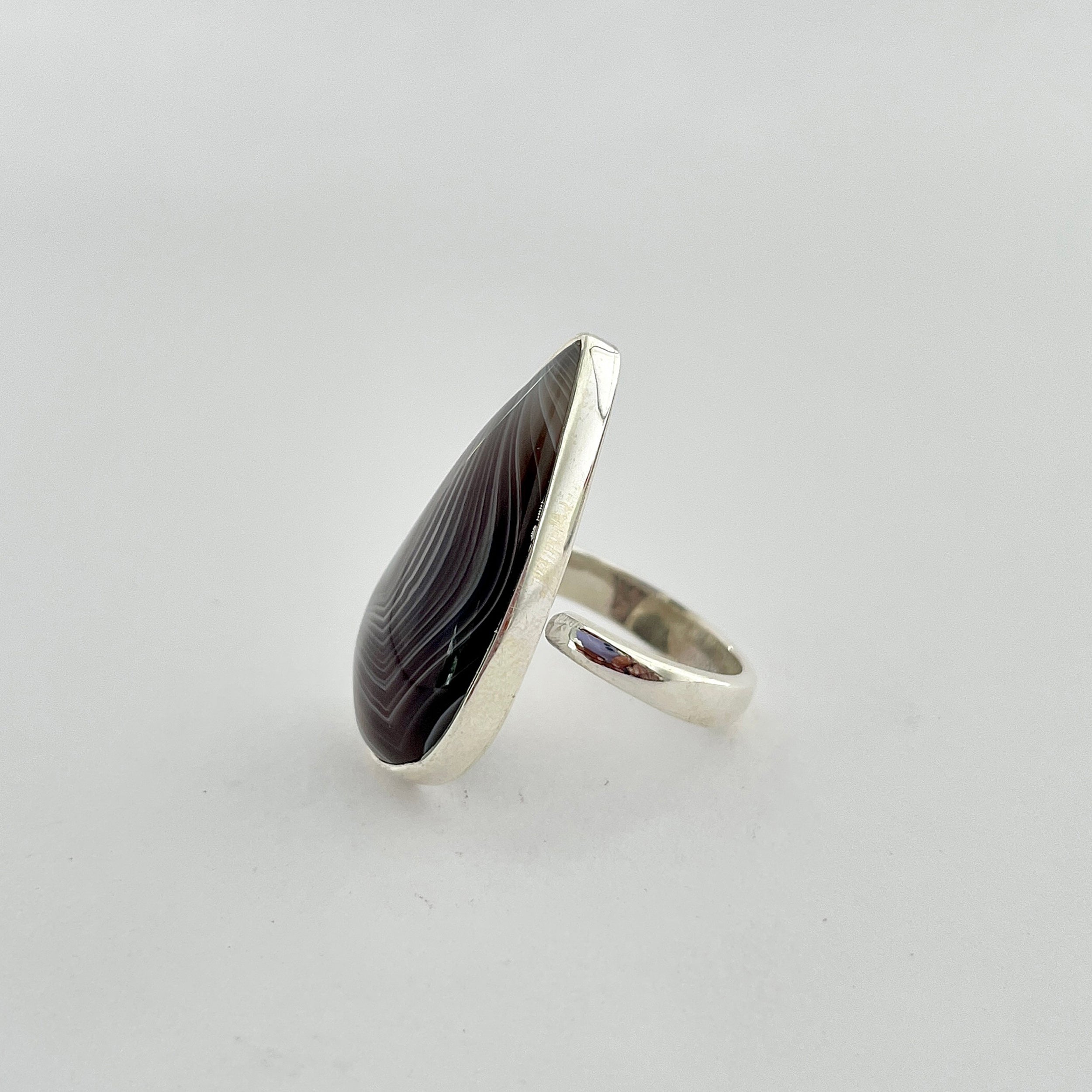 Botswana Agate Ring-(BWA-2-10)