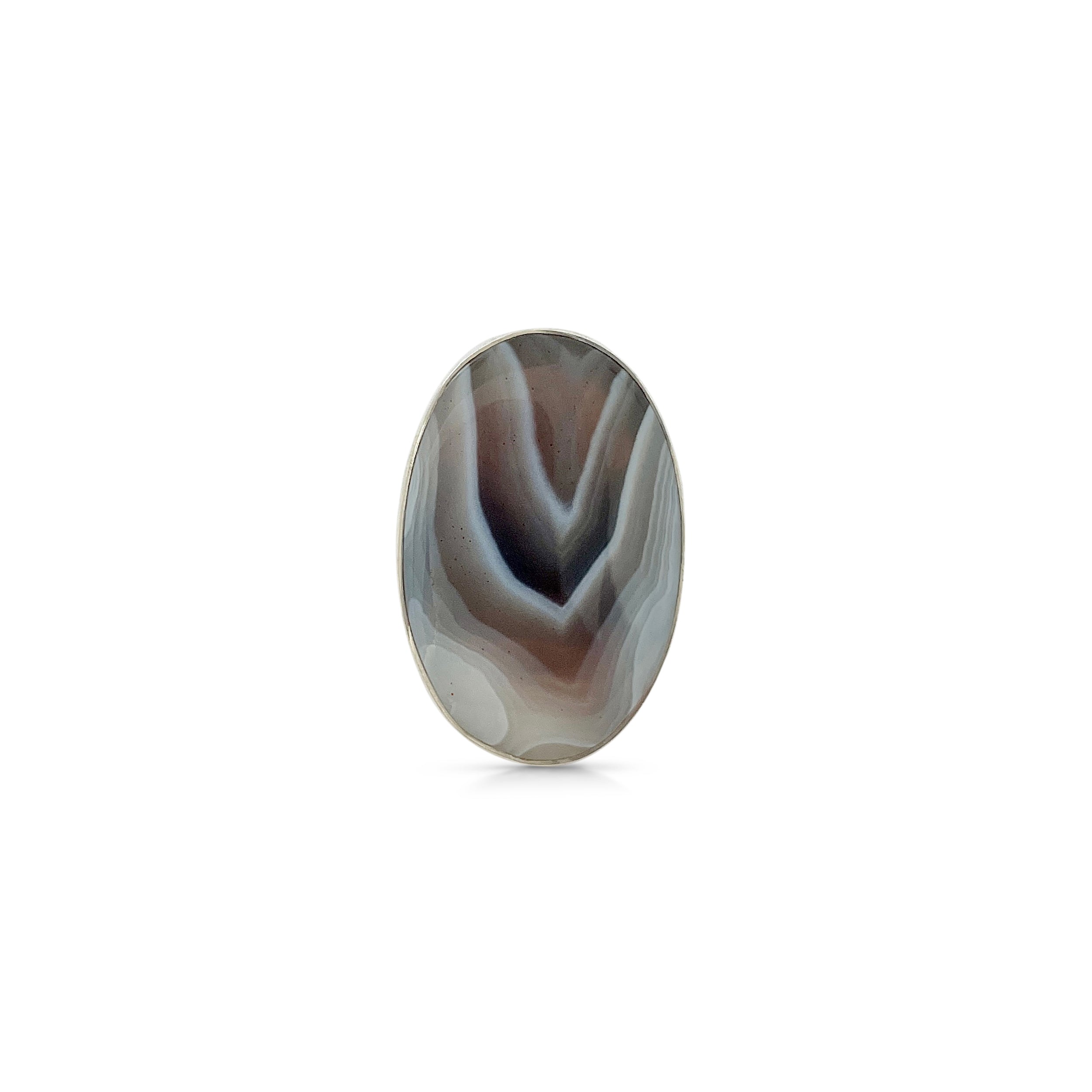 Botswana Agate Ring-(BWA-2-12)