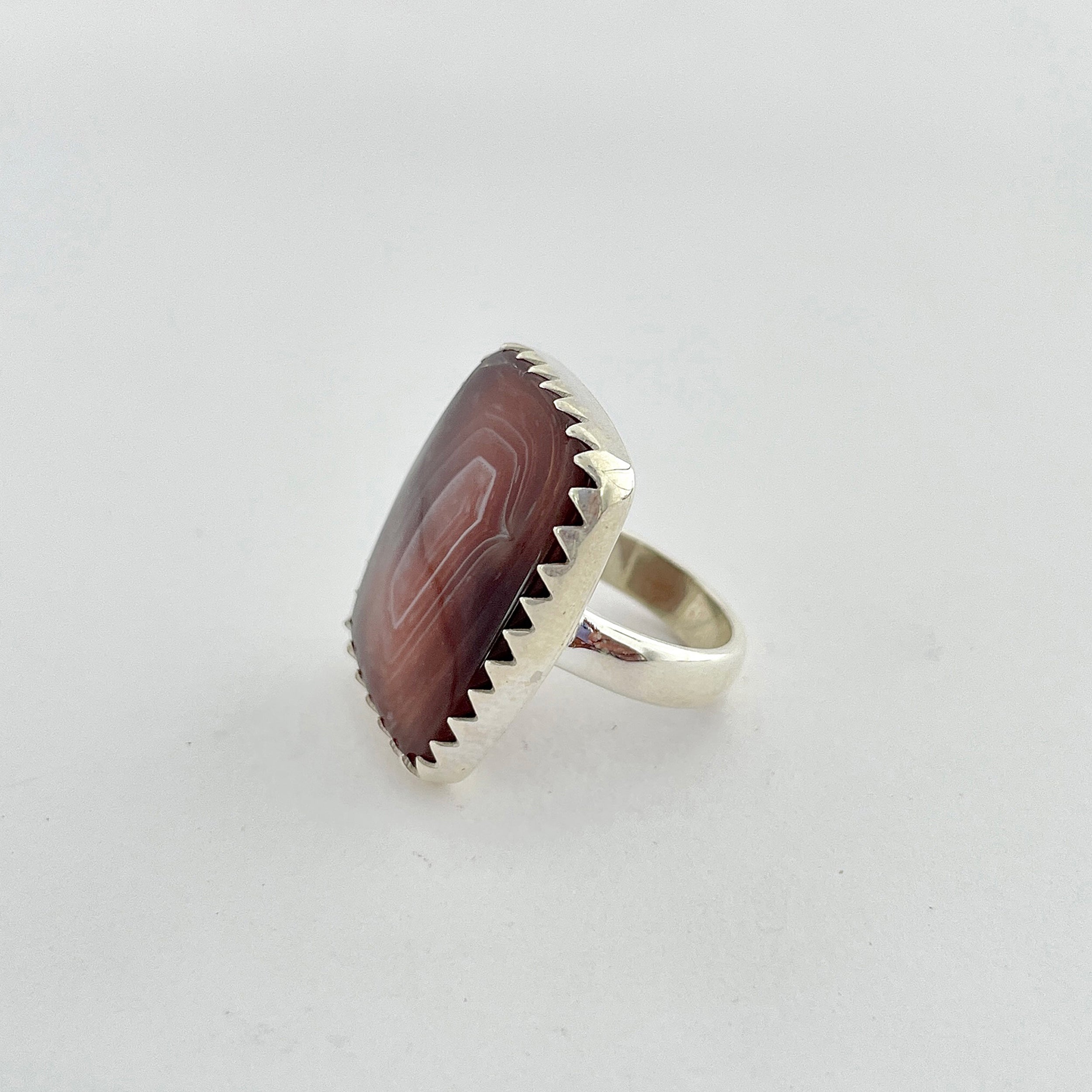 Botswana Agate Ring-(BWA-2-14)