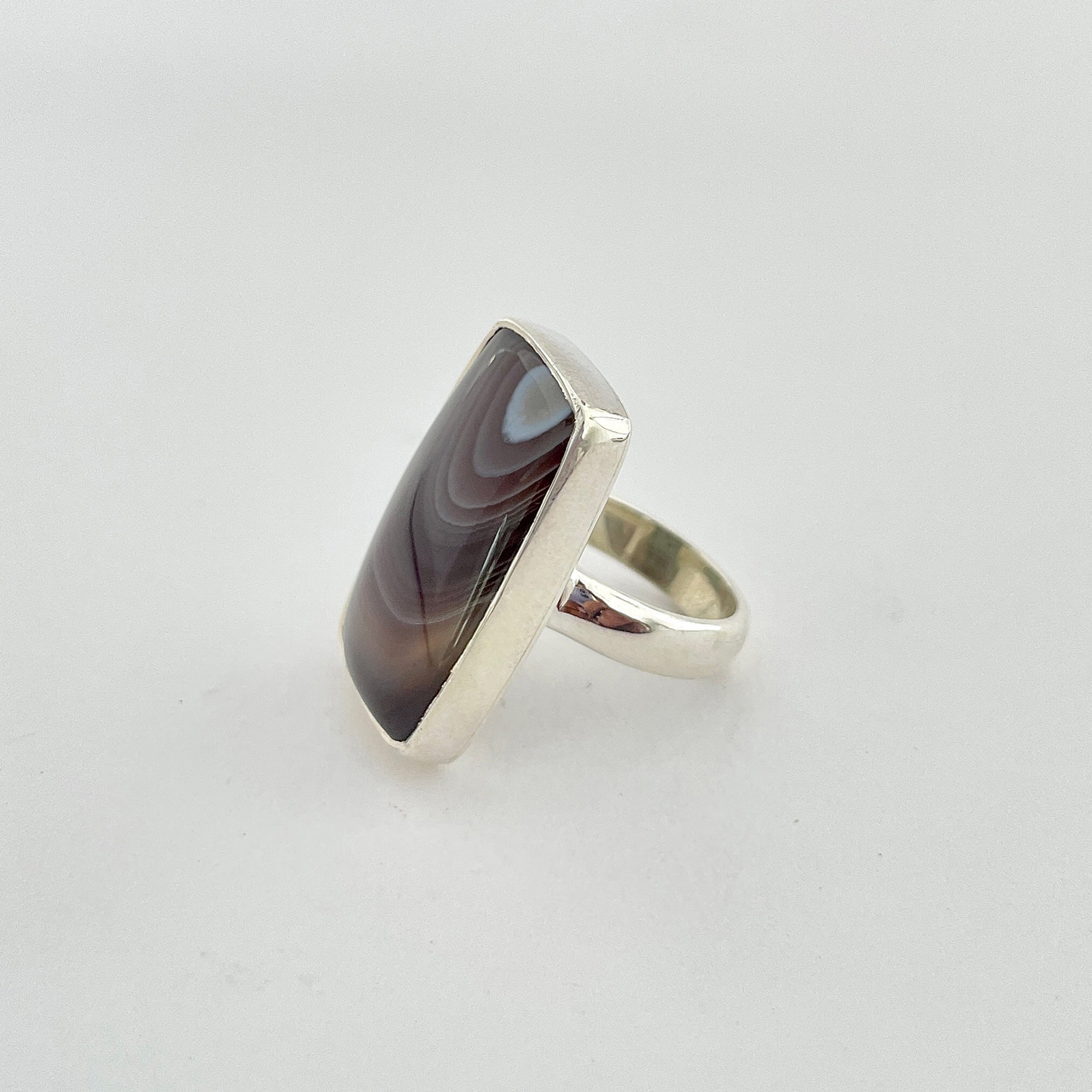Botswana Agate Ring-(BWA-2-20)