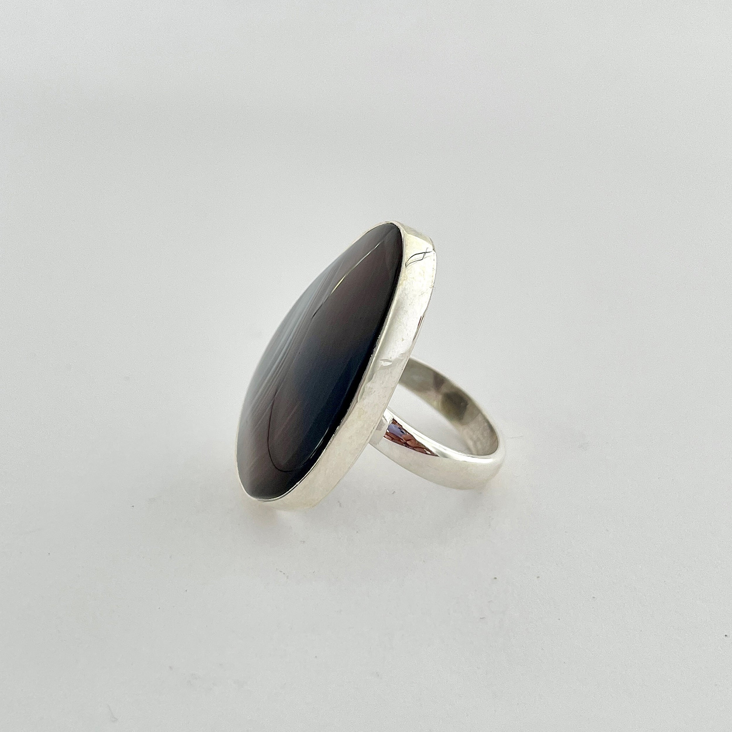 Botswana Agate Ring-(BWA-2-21)