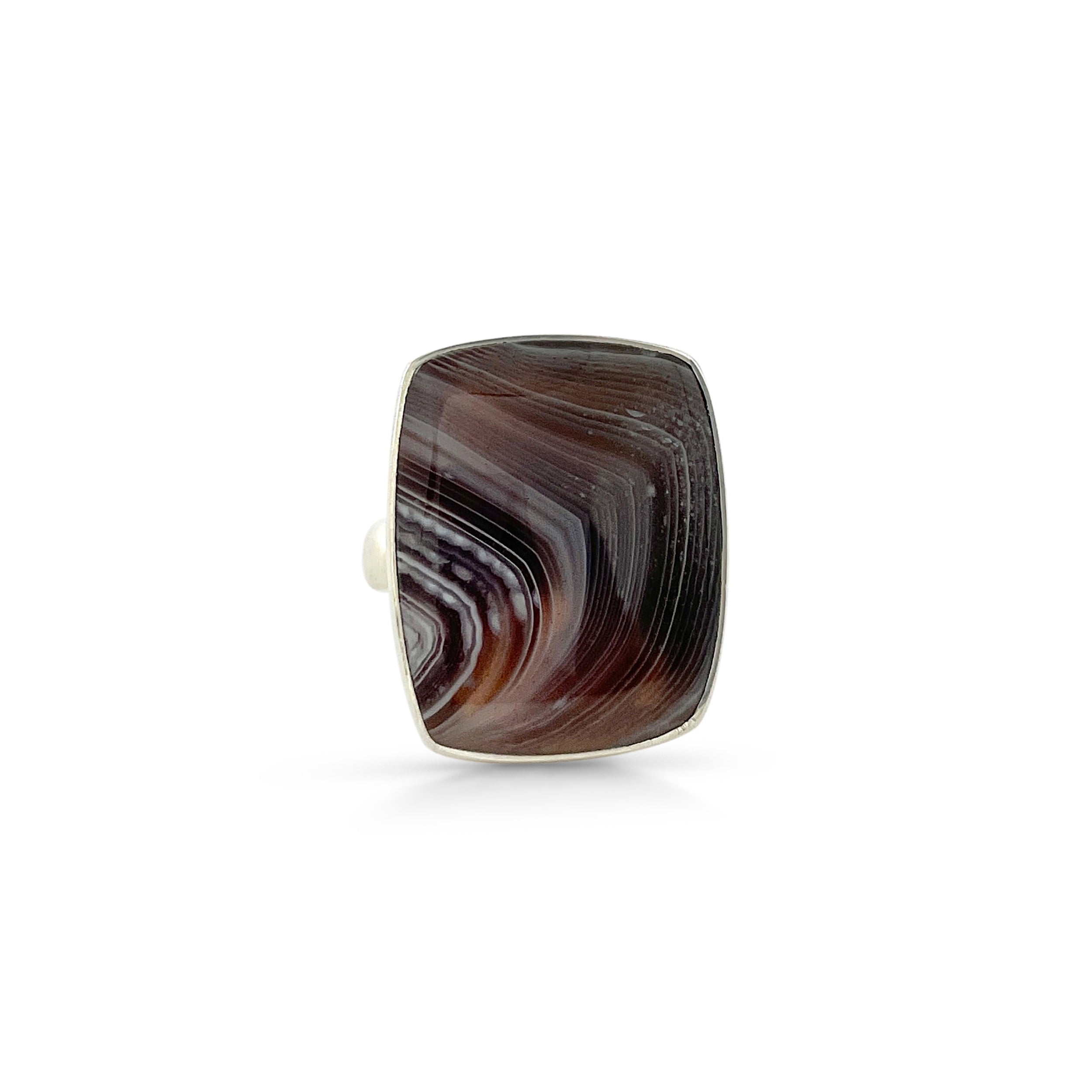 Botswana Agate Ring-(BWA-2-22)