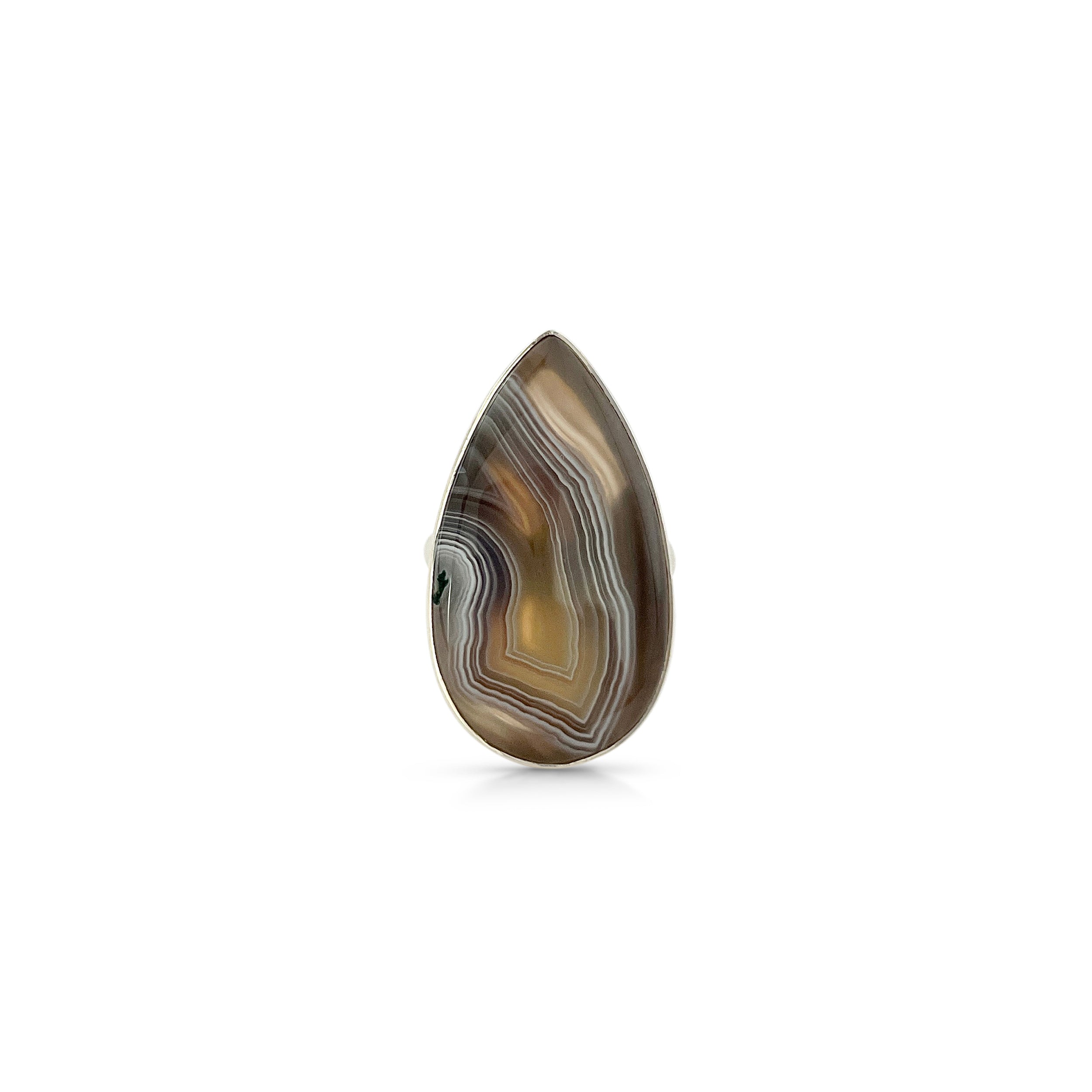 Botswana Agate Ring-(BWA-2-25)