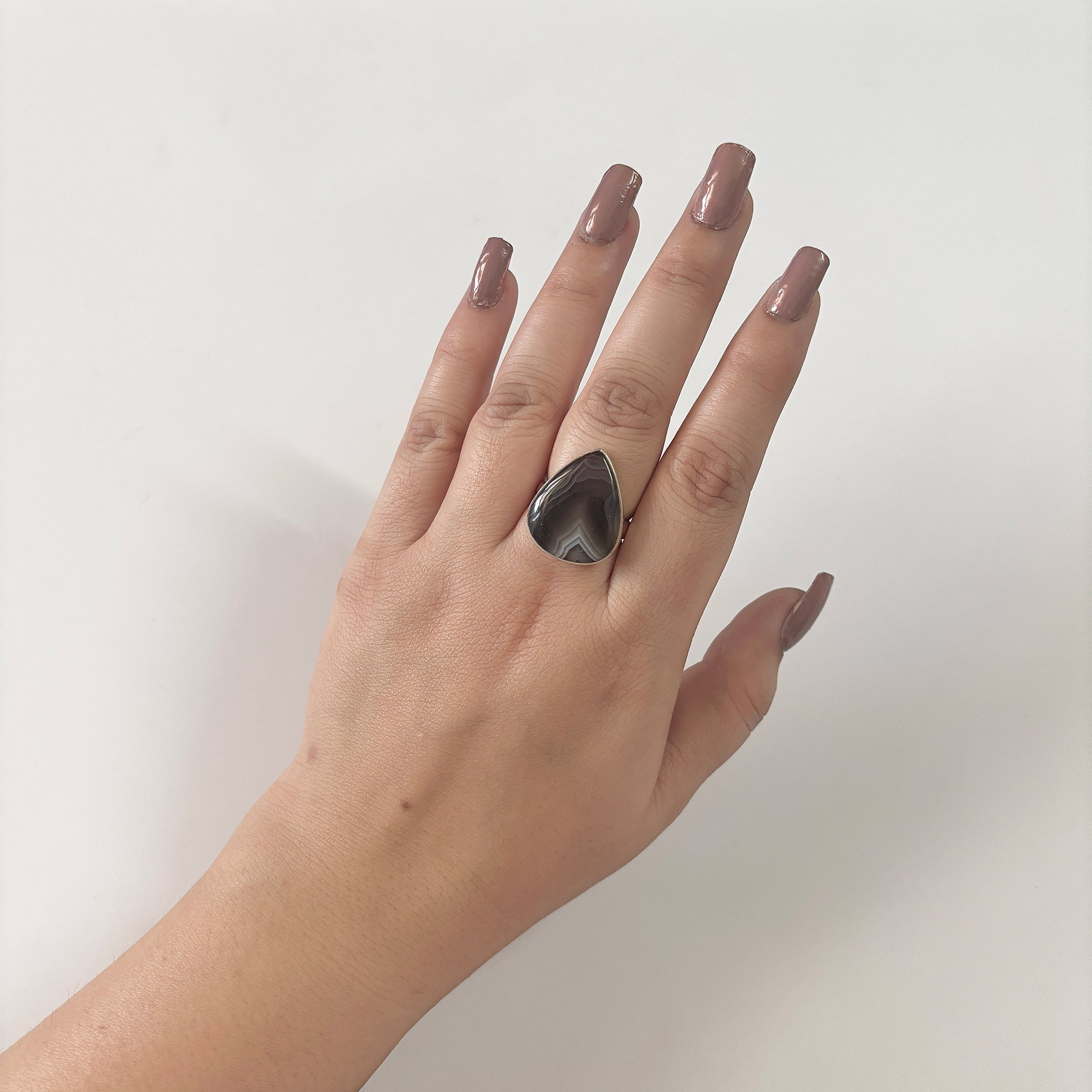 Botswana Agate Ring-(BWA-2-28)