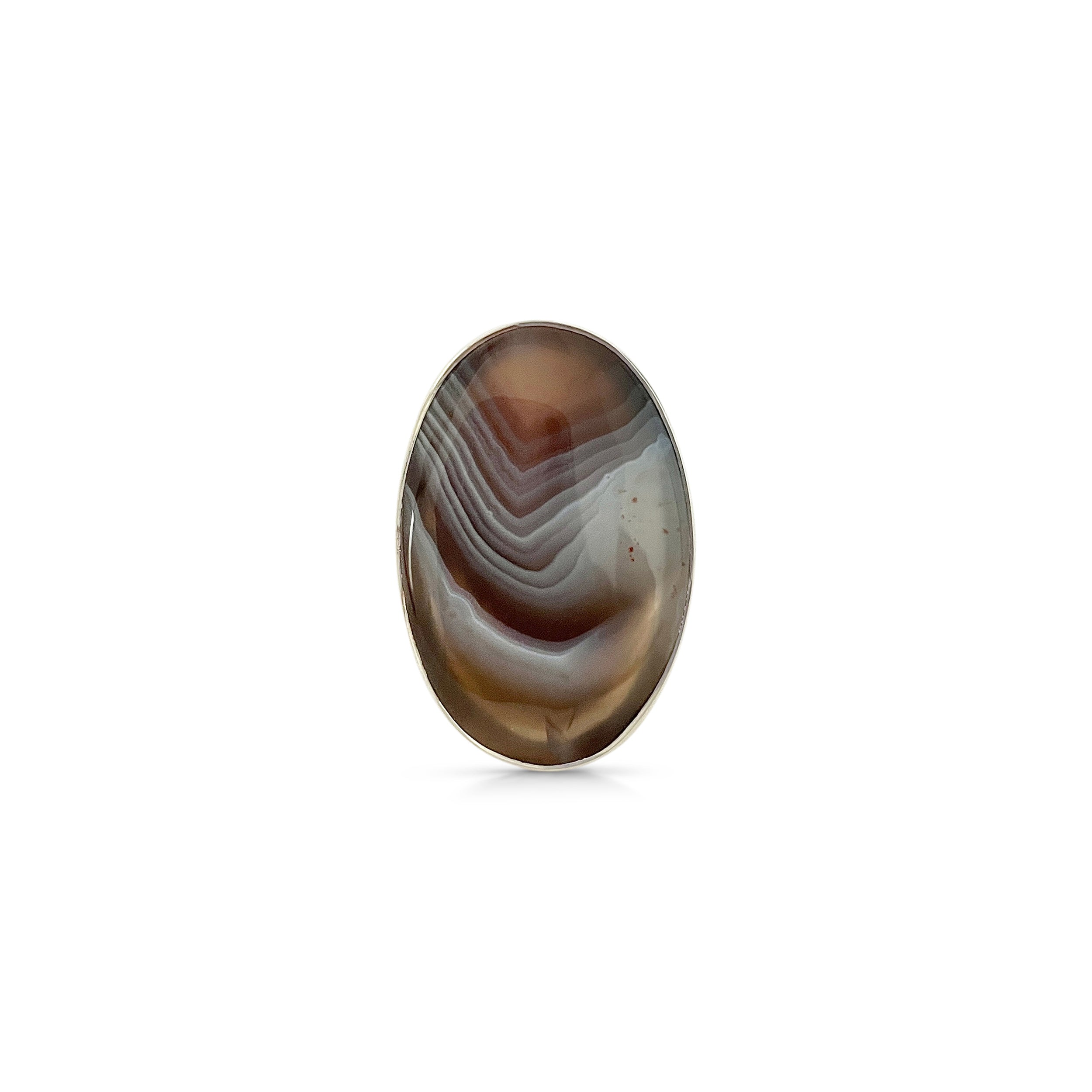 Botswana Agate Ring-(BWA-2-4)