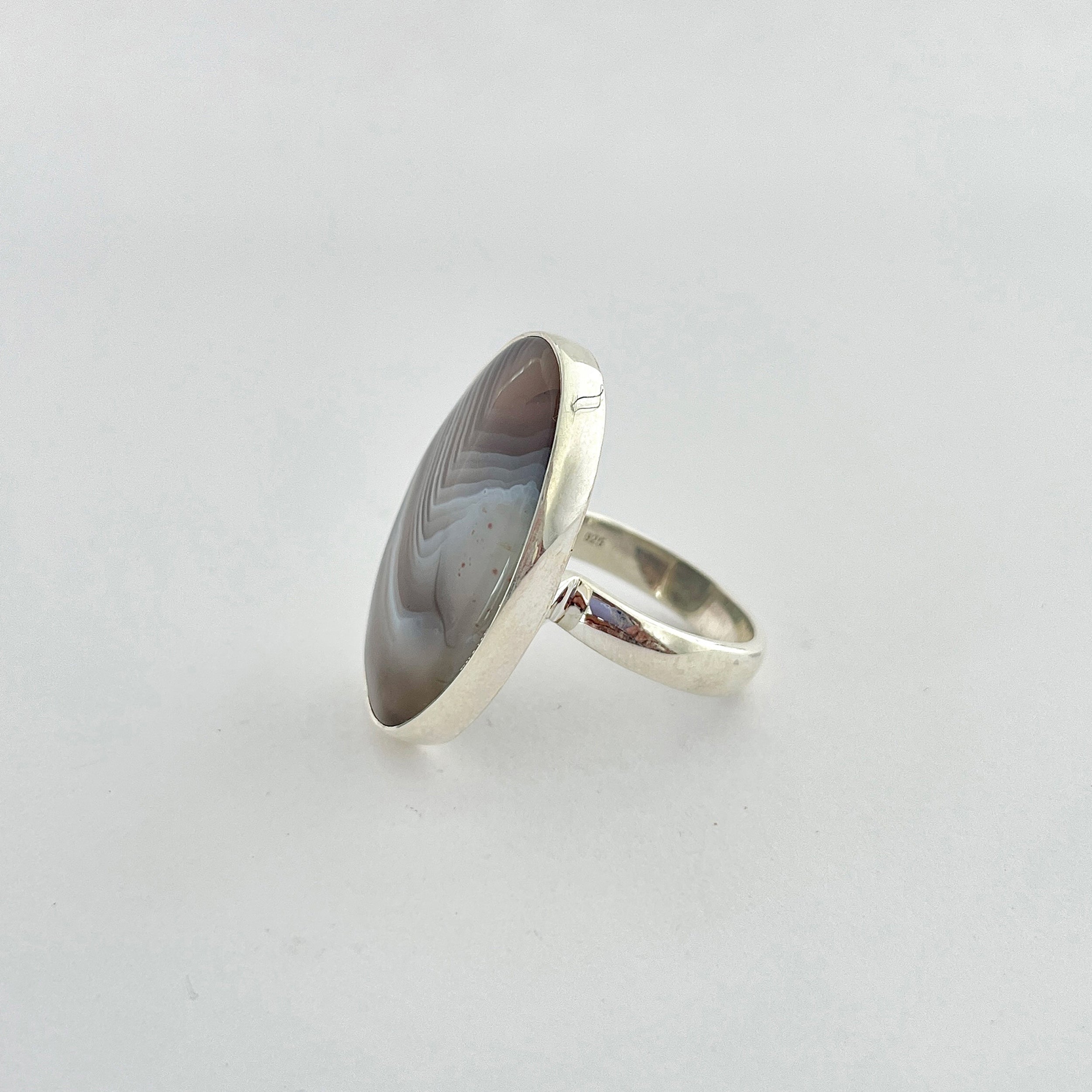 Botswana Agate Ring-(BWA-2-4)