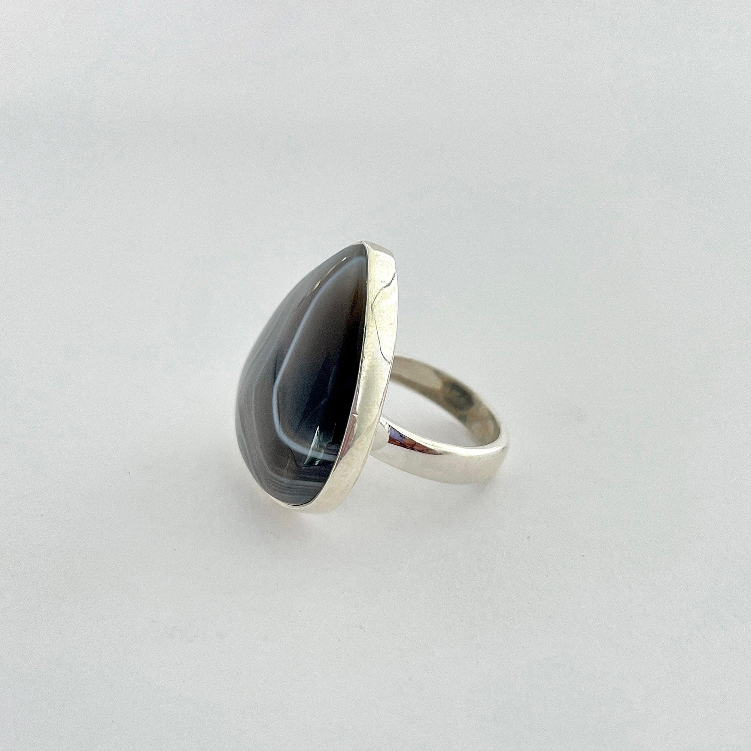 Botswana Agate Ring-(BWA-2-6)