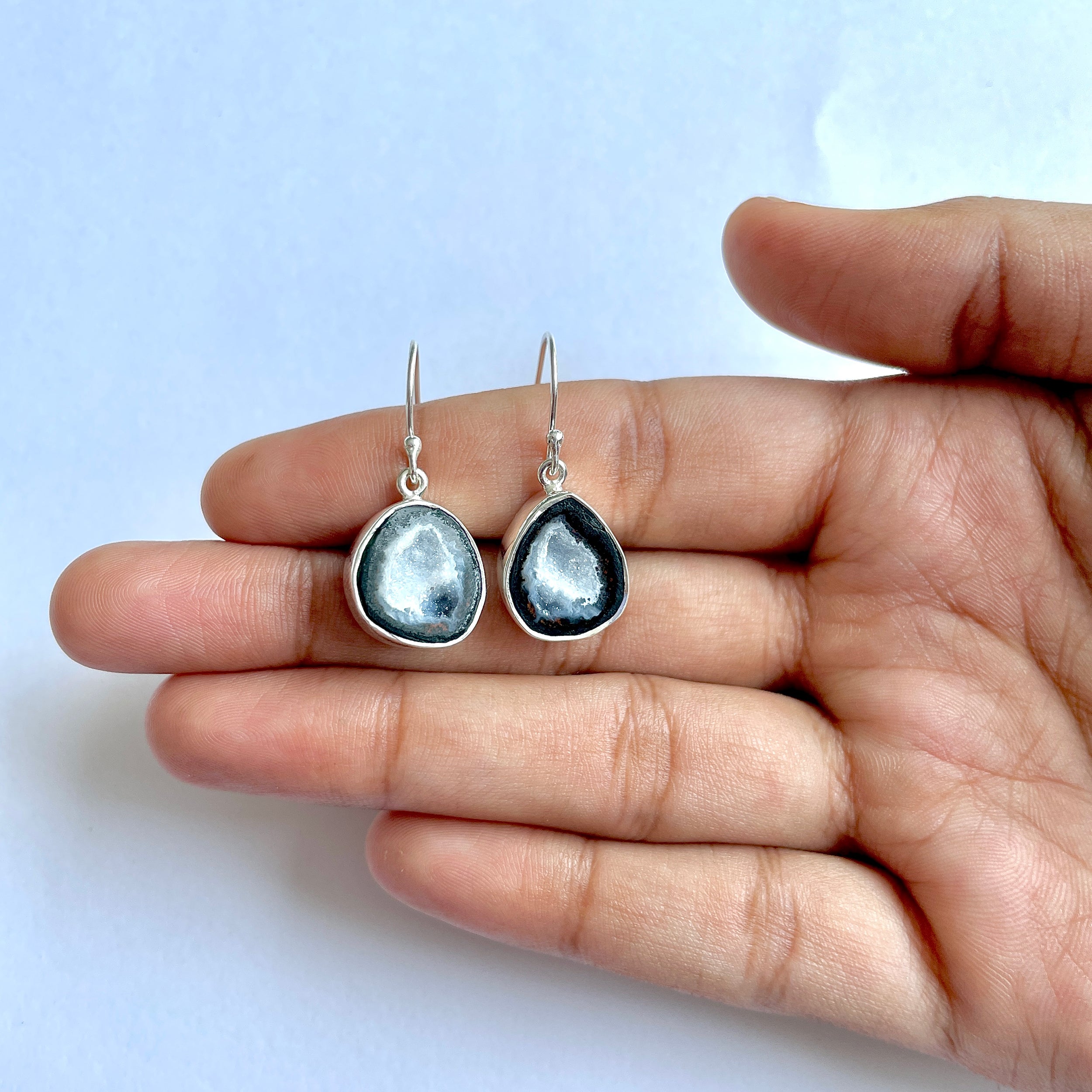 Coconut Geode Earring-(CCG-3-1)