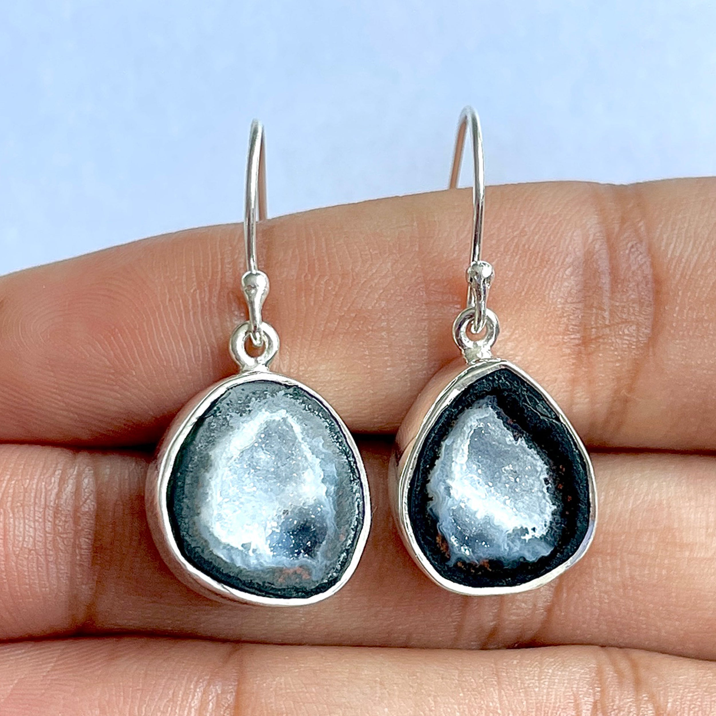 Coconut Geode Earring-(CCG-3-1)