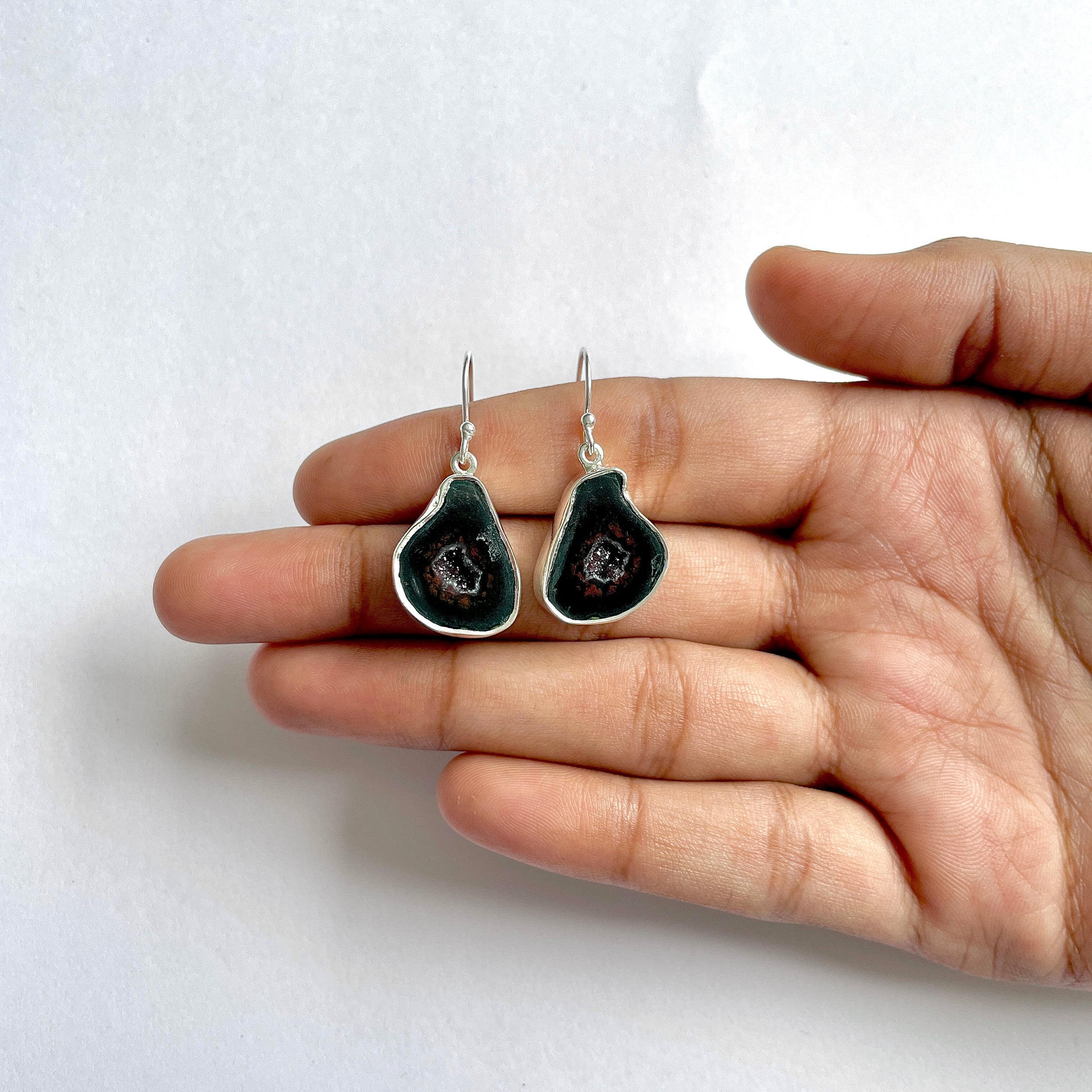 Coconut Geode Earring-(CCG-3-11)