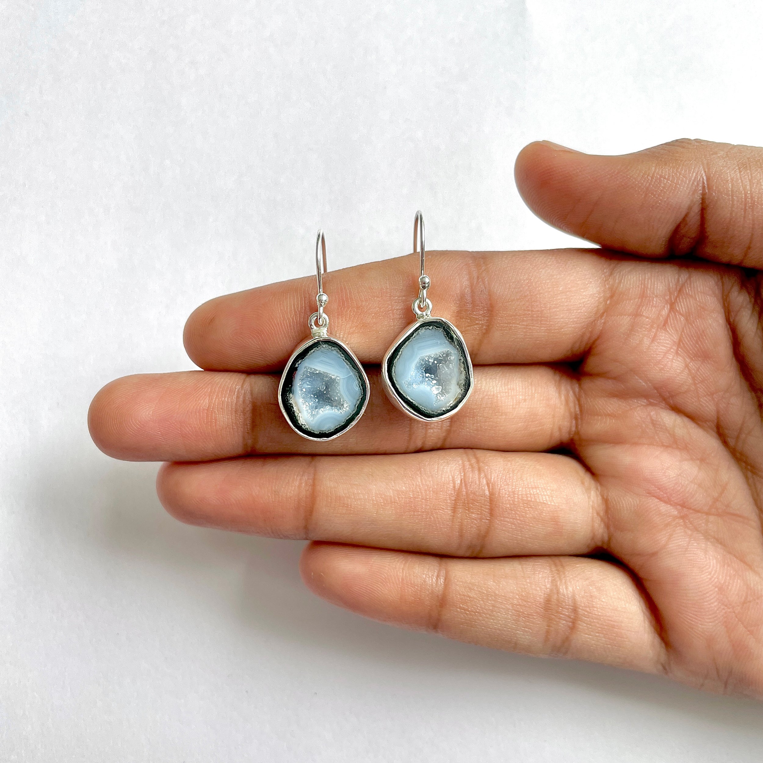 Coconut Geode Earring-(CCG-3-12)