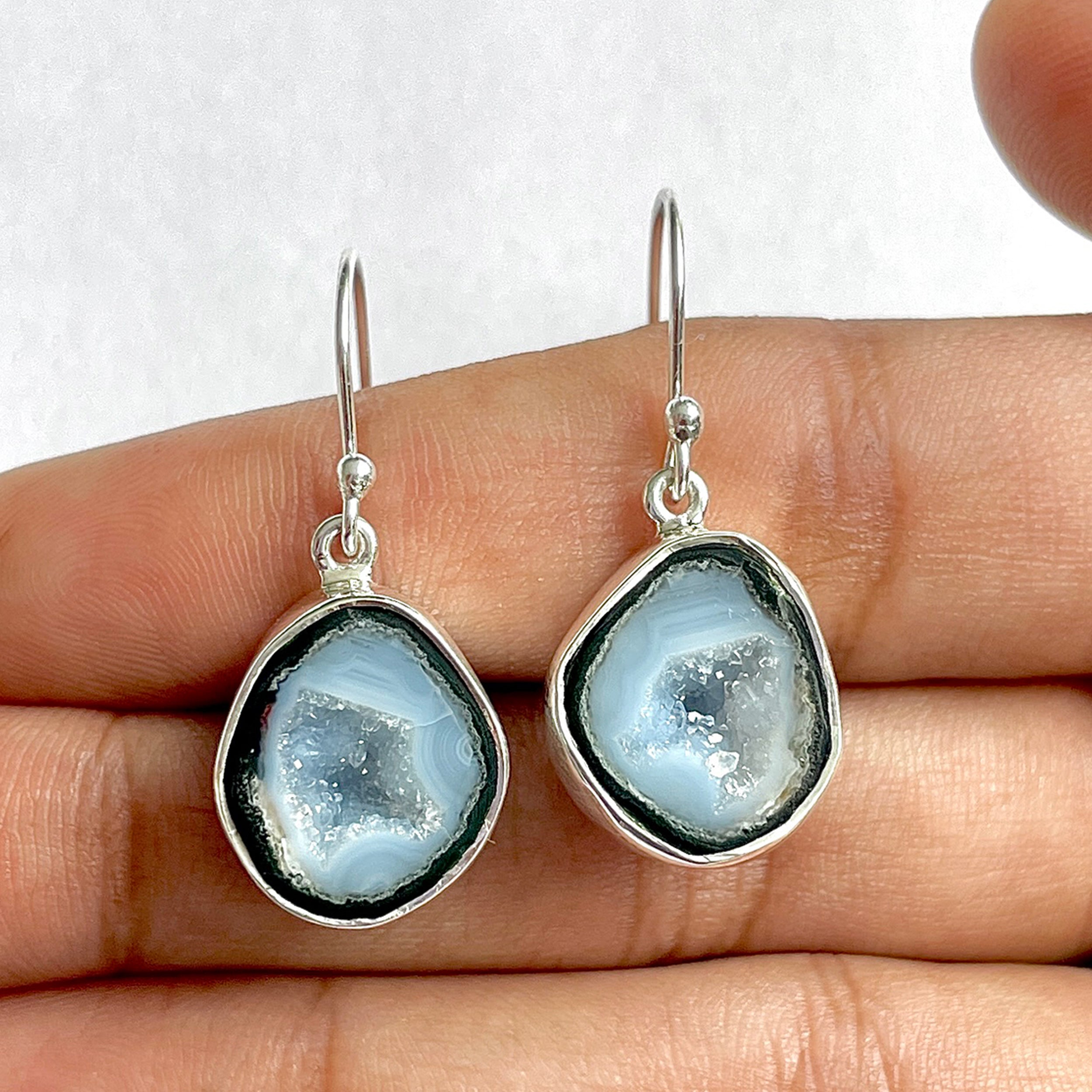 Coconut Geode Earring-(CCG-3-12)
