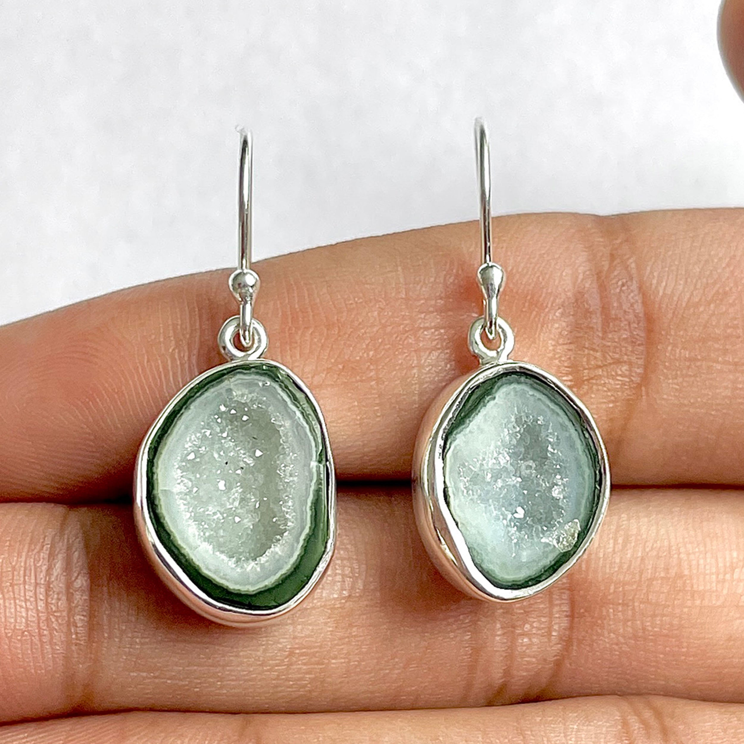 Coconut Geode Earring-(CCG-3-13)