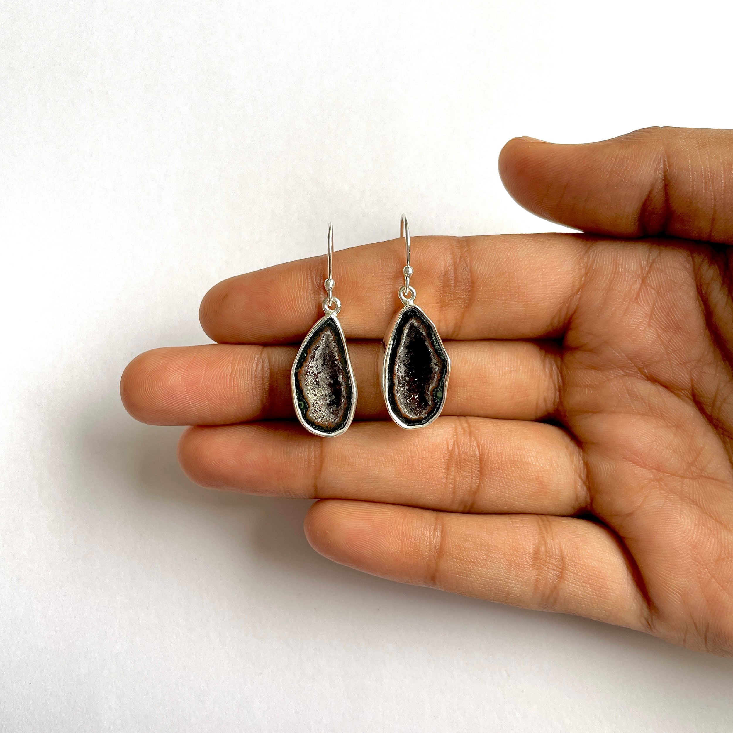 Coconut Geode Earring-(CCG-3-16)