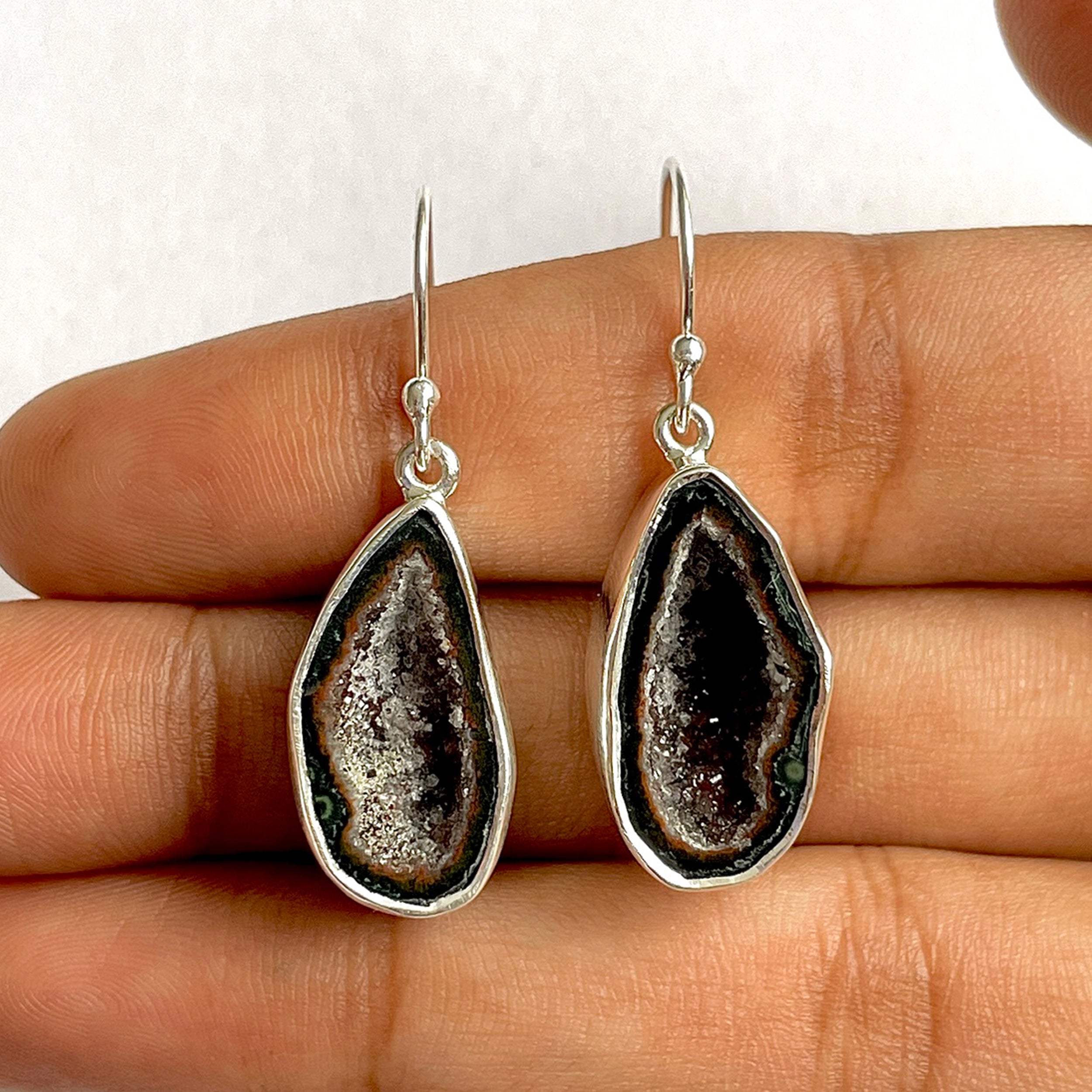 Coconut Geode Earring-(CCG-3-16)