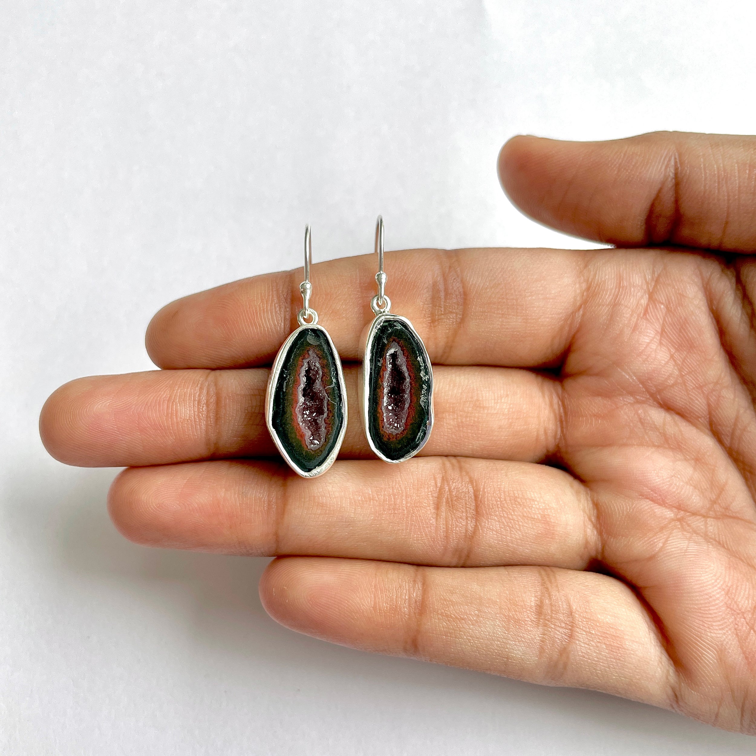 Coconut Geode Earring-(CCG-3-17)