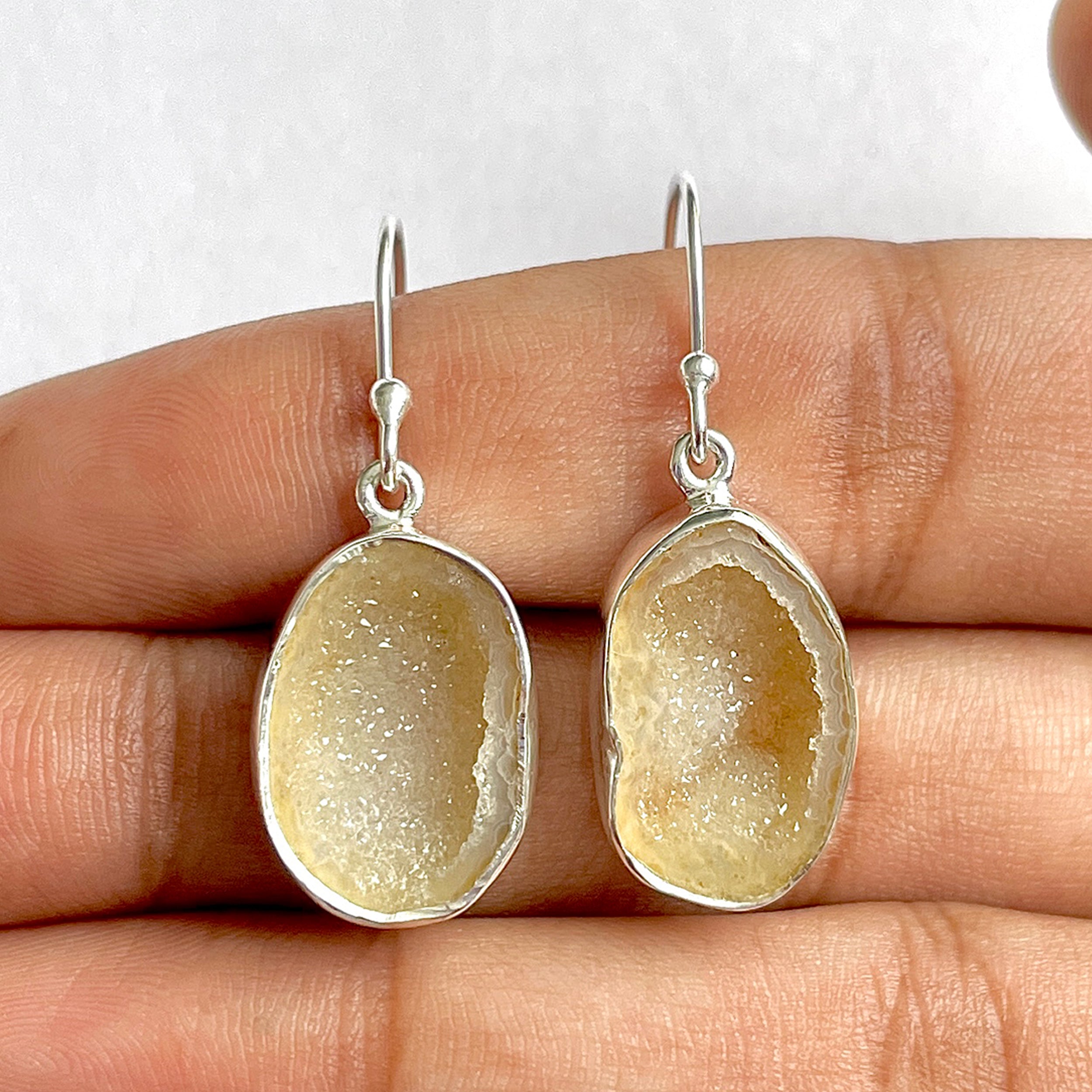 Coconut Geode Earring-(CCG-3-19)