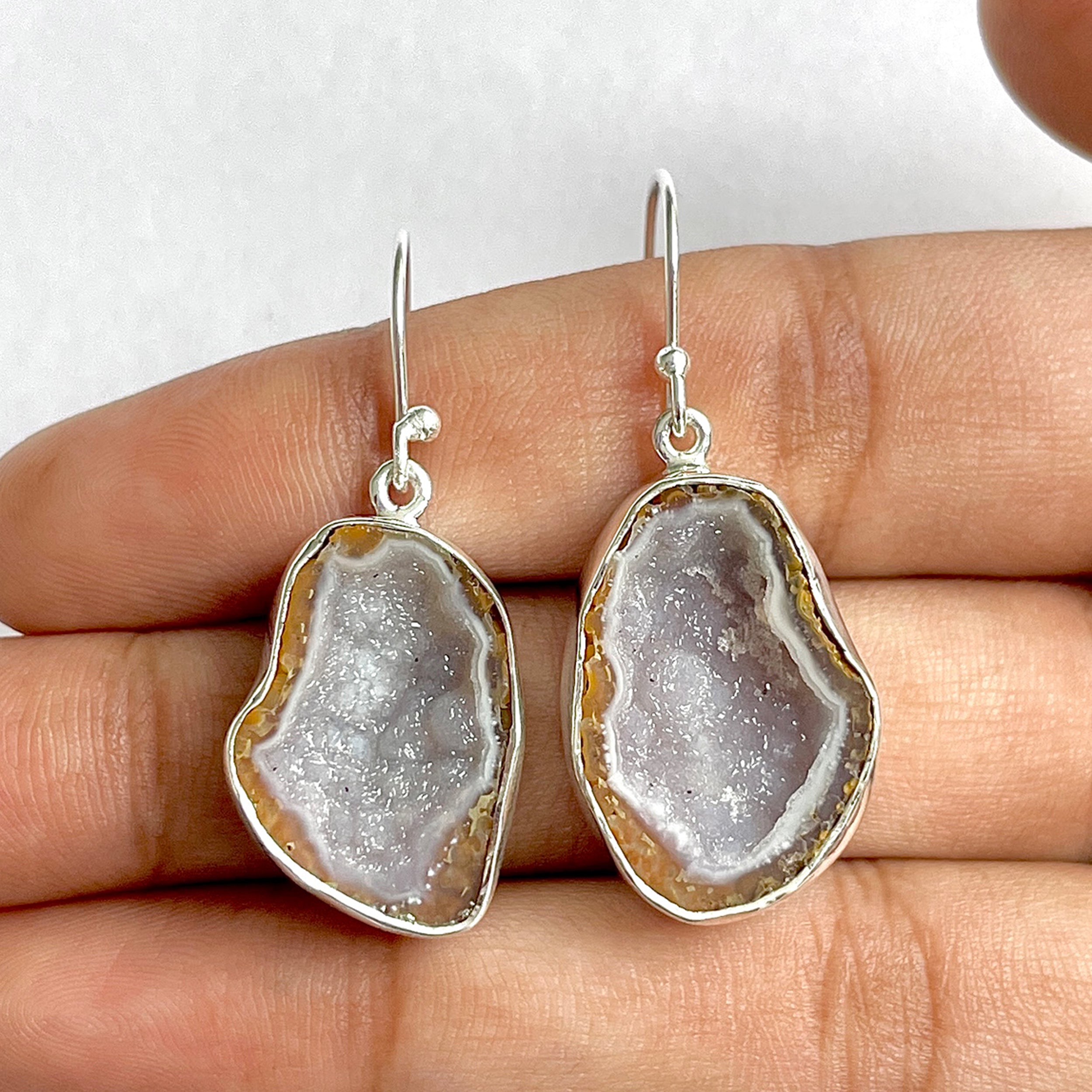 Coconut Geode Earring-(CCG-3-20)