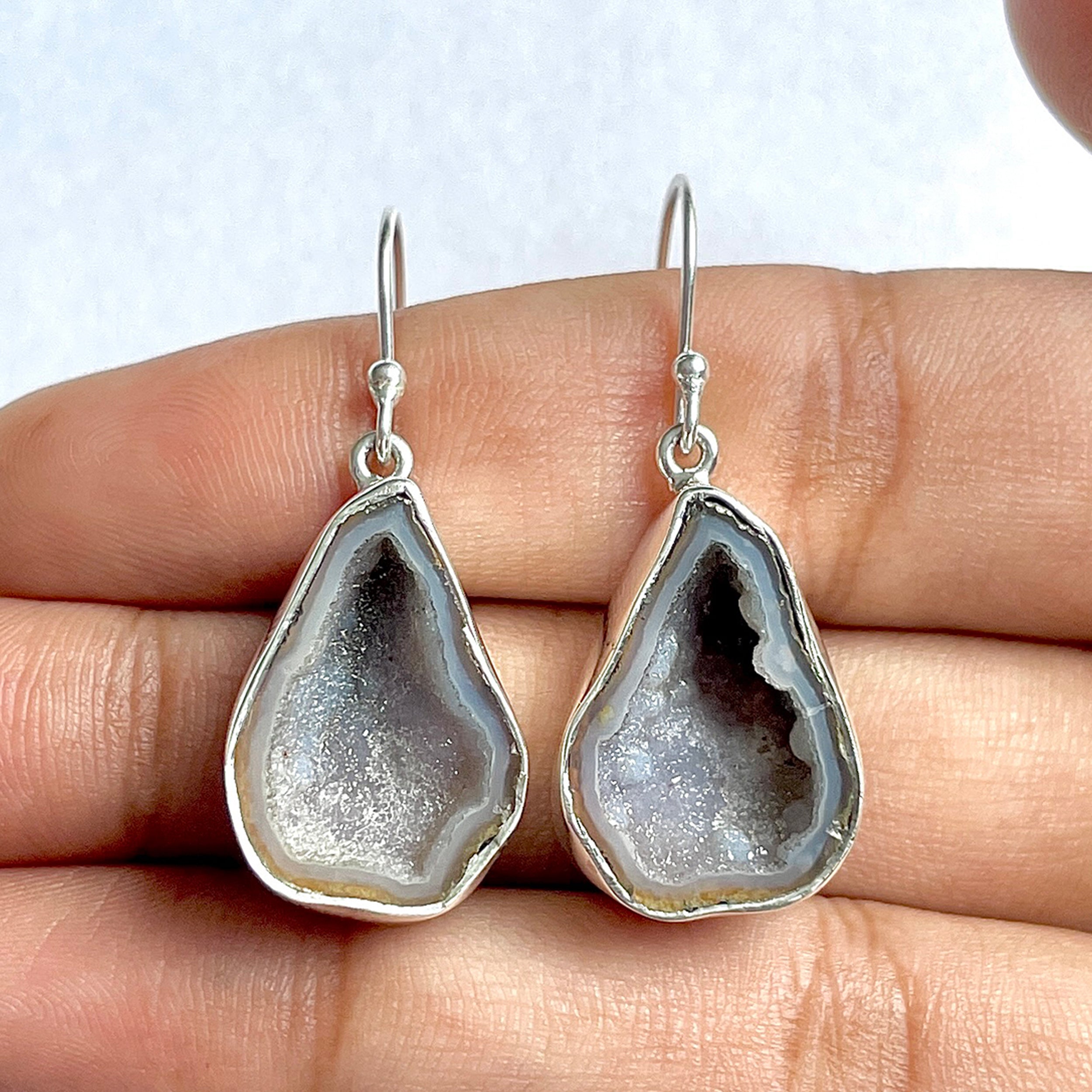 Coconut Geode Earring-(CCG-3-4)
